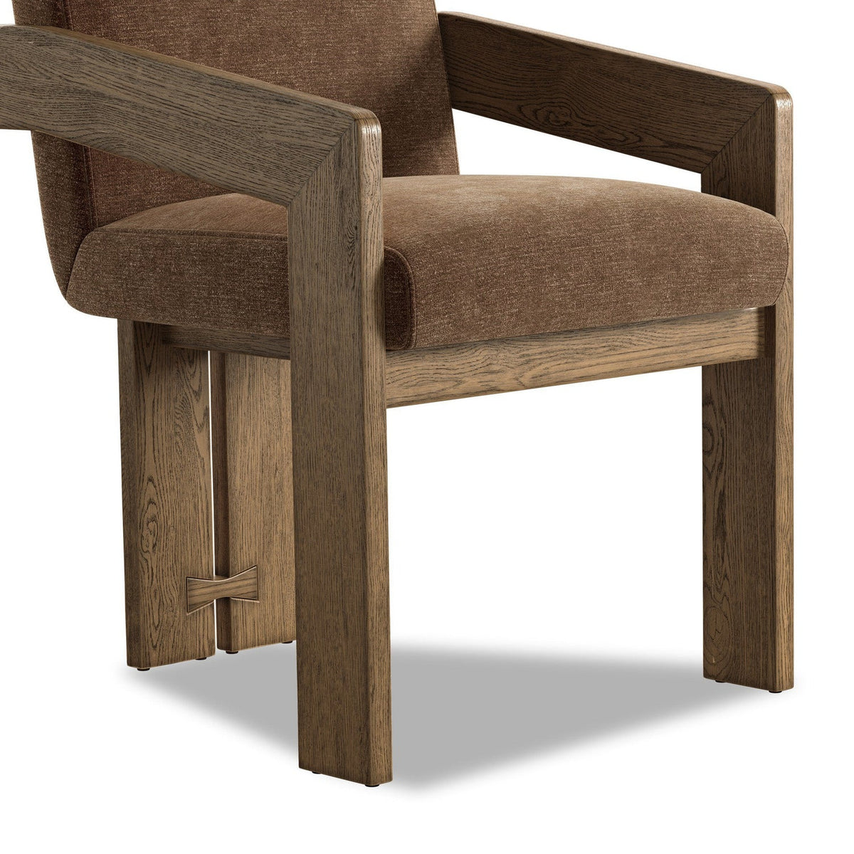 Four Hands Roxy Altair Mushroom Dining Armchair — Polyester