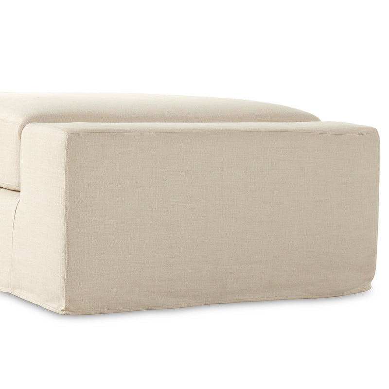 Four Hands Wide Arm Slipcover Double Accent Bench - Final Sale