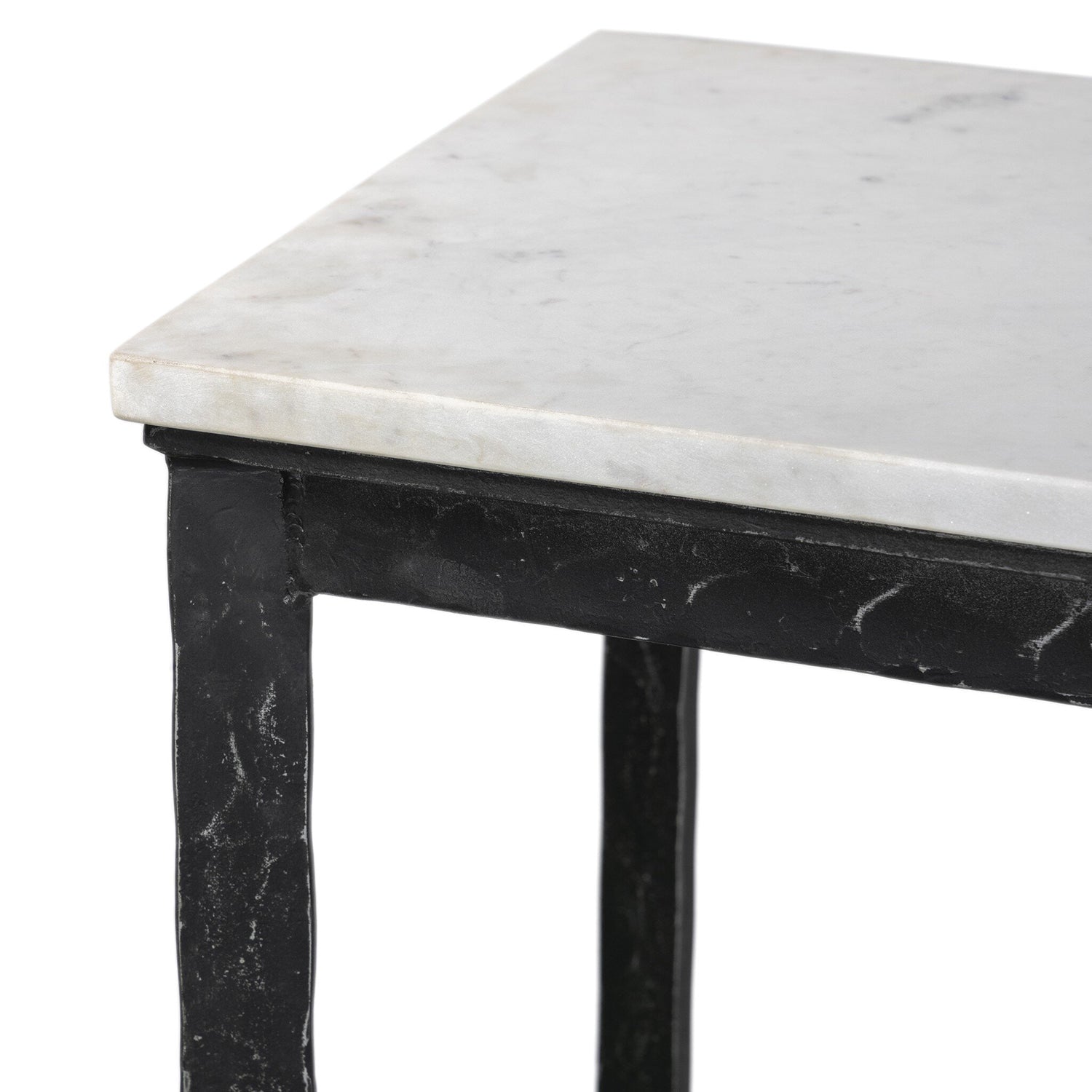 Four Hands Hammered Iron Console Table