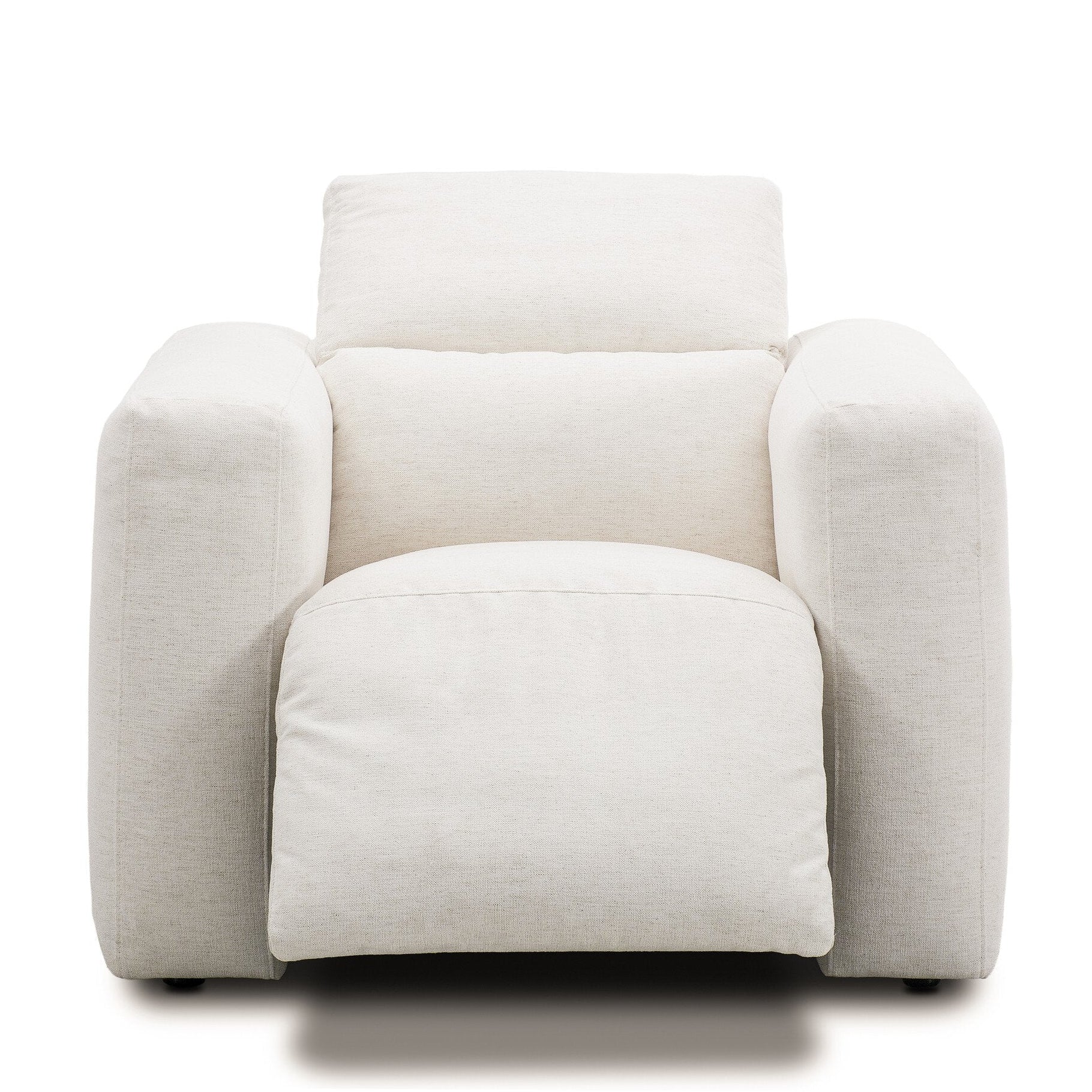 Four Hands Radley Crypton Nomad Snow Power Recliner - shown open