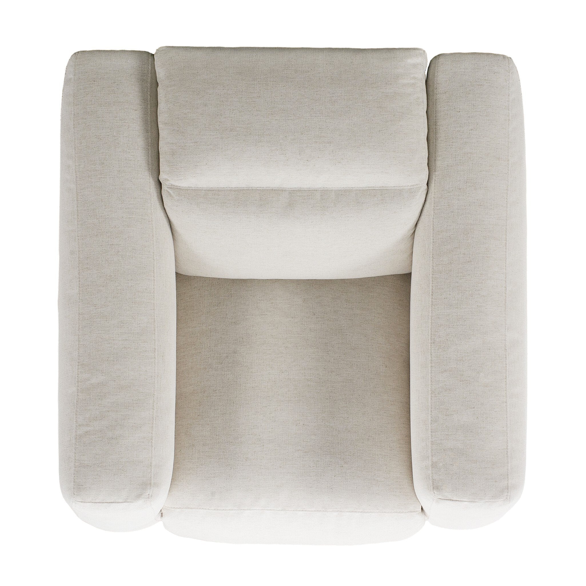 Four Hands Radley Crypton Nomad Snow Power Recliner - top-down view