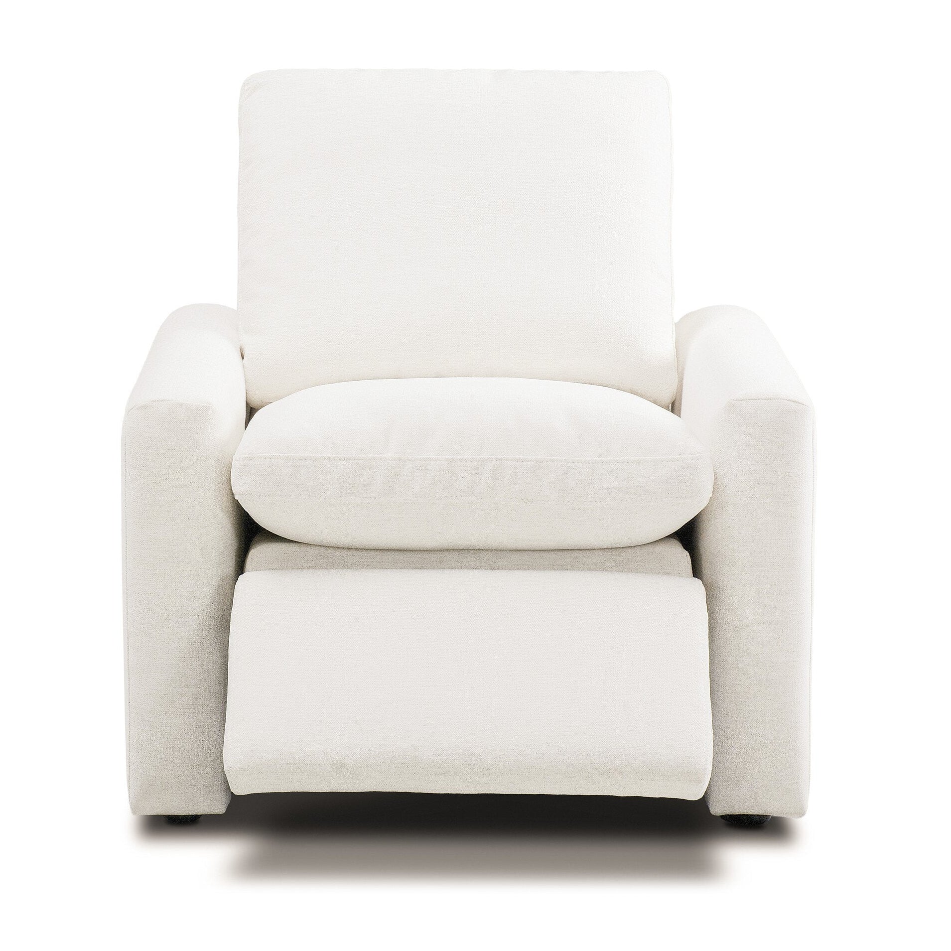 Four Hands Tillery Crypton Nomad Snow Power Recliner - shown open