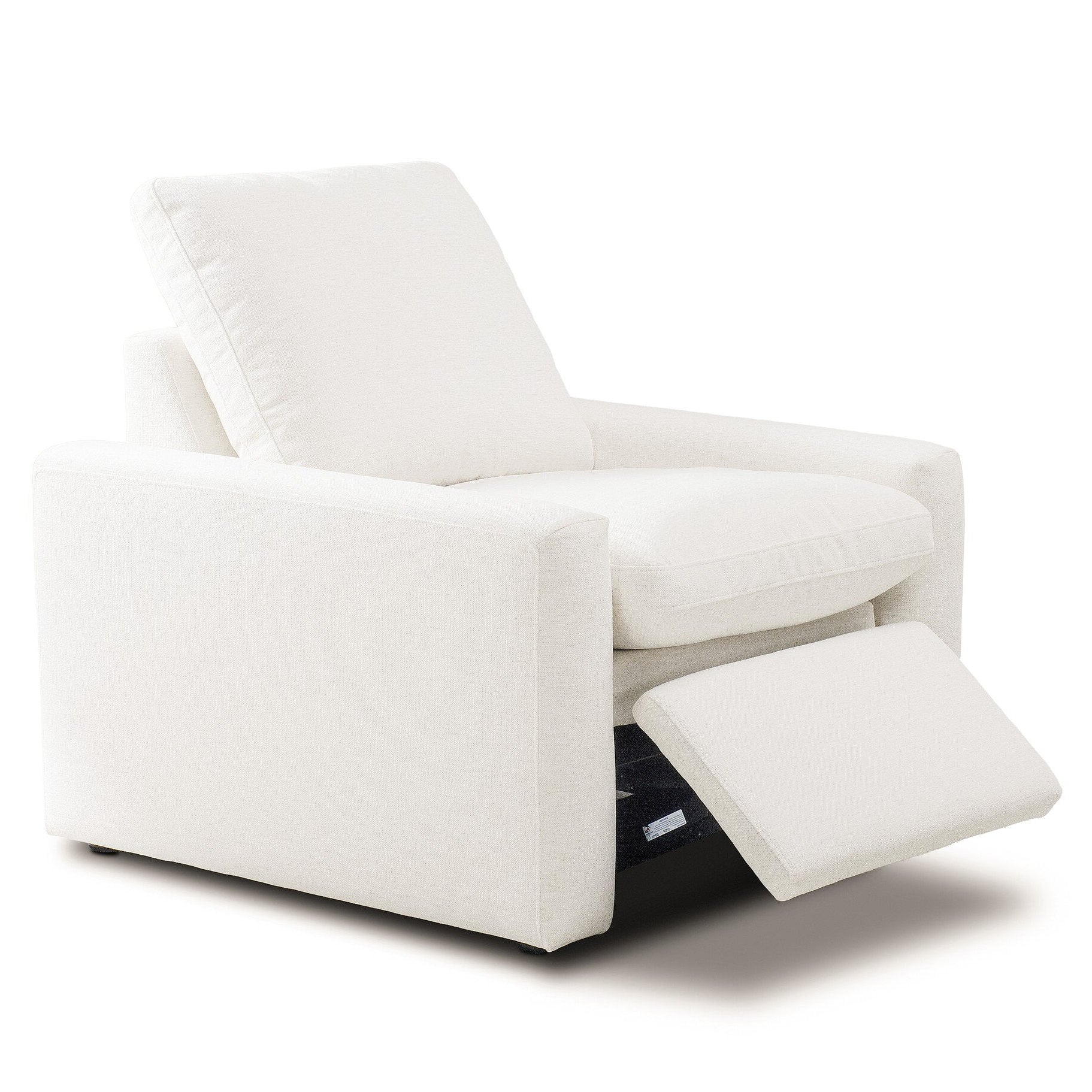 Four Hands Tillery Crypton Nomad Snow Power Recliner - shown open 2