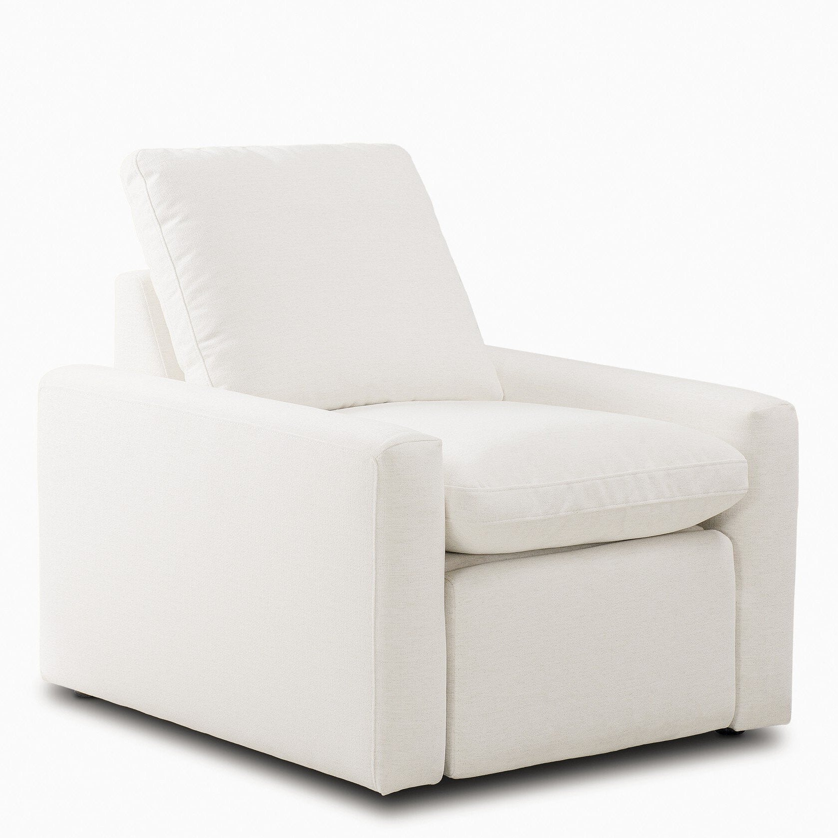 Four Hands Tillery Crypton Nomad Snow Power Recliner - styled view