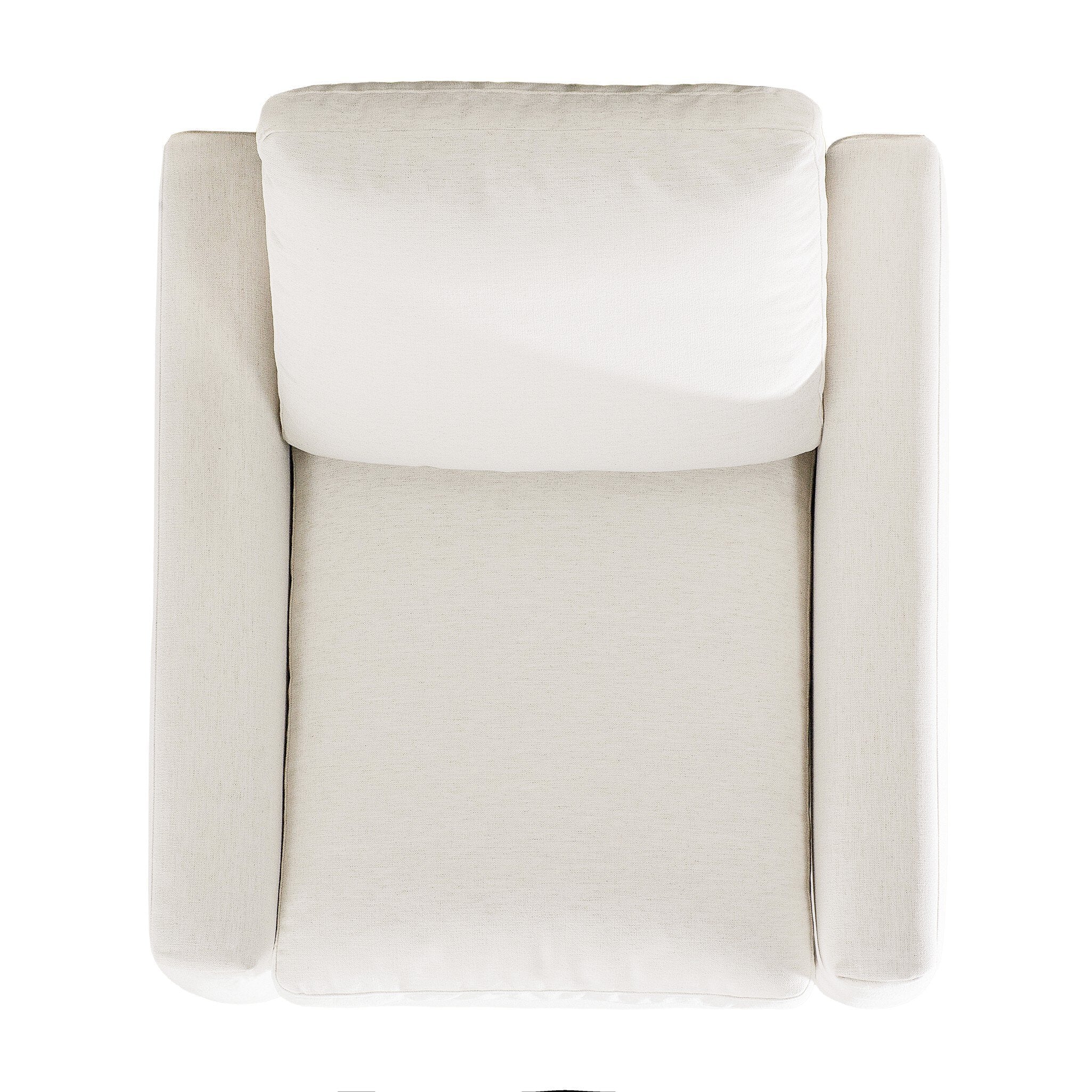 Four Hands Tillery Crypton Nomad Snow Power Recliner - top-down view