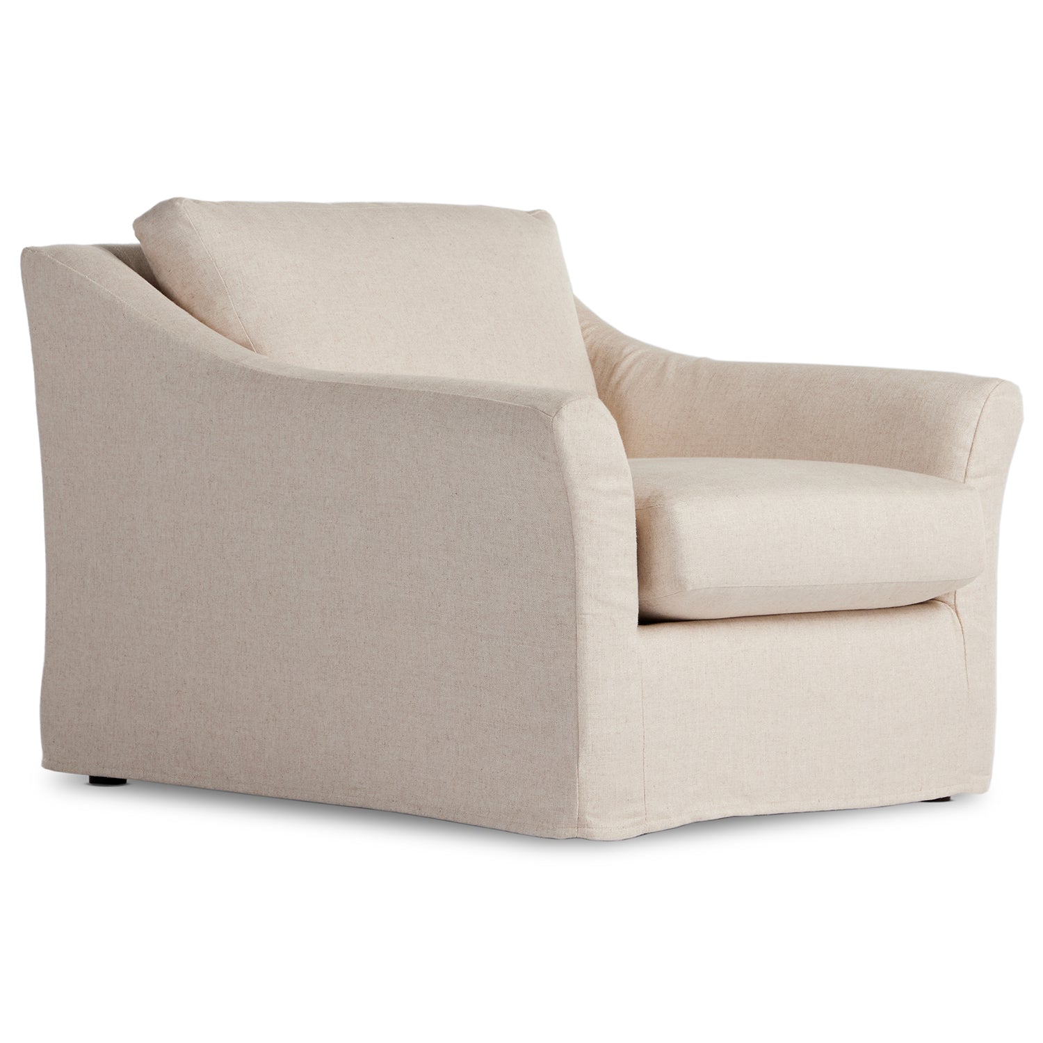 Four Hands Delray Slipcover Chair and a Half Paynes Gray