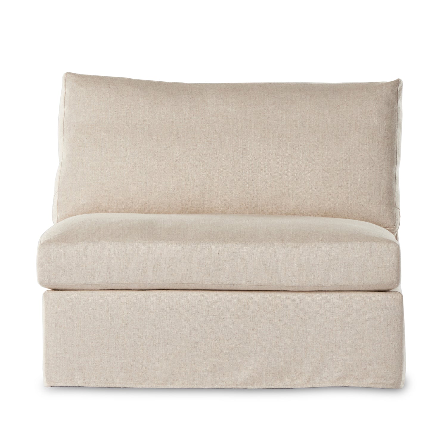 Four Hands Delray Slipcover Armless Chair - Final Sale