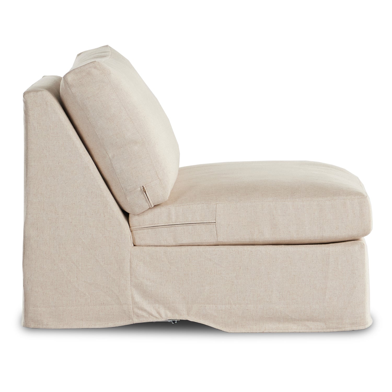 Four Hands Delray Slipcover Armless Chair - Final Sale