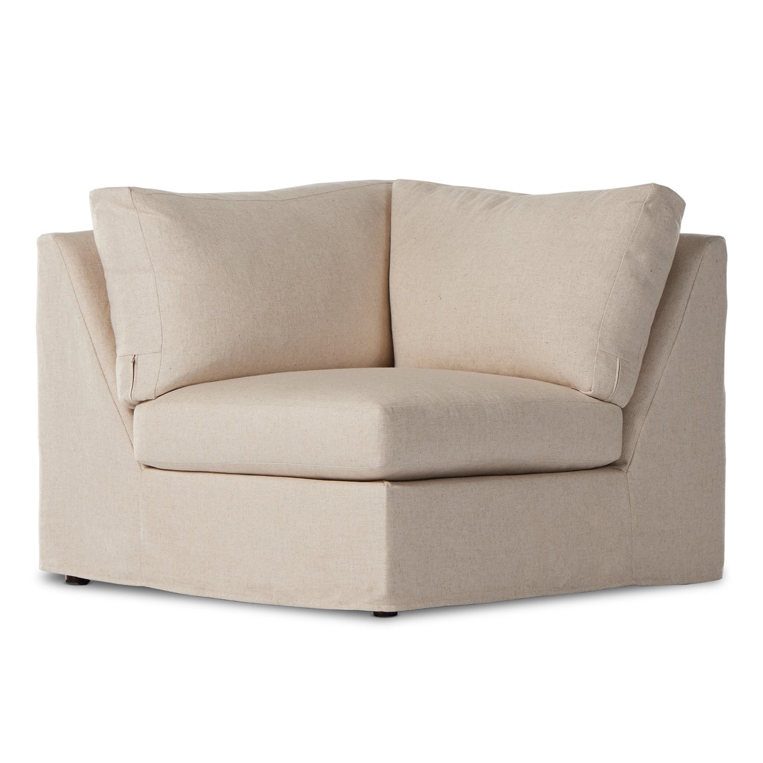 Four Hands Delray Slipcover Corner Chair - Final Sale