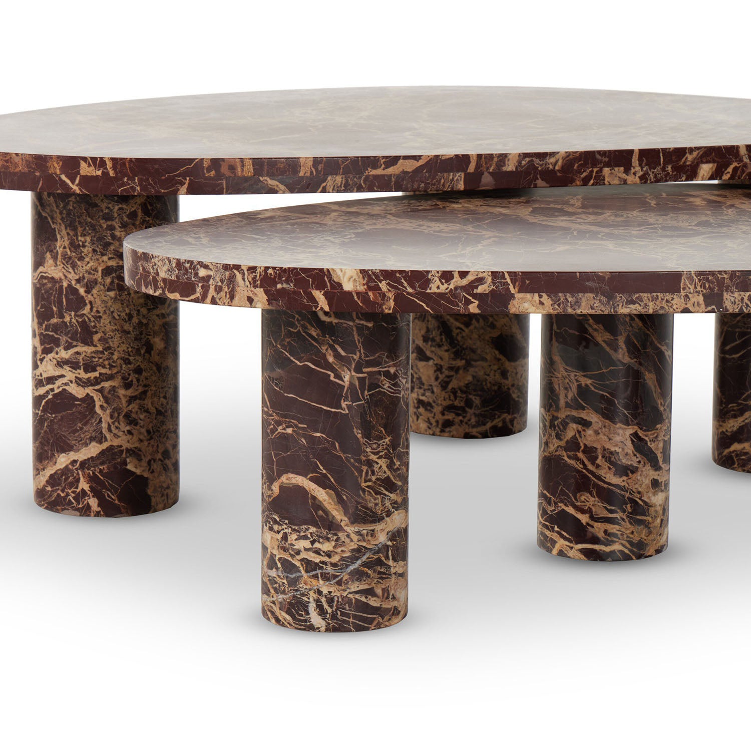 Four Hands Zion Marble Coffee Table Set