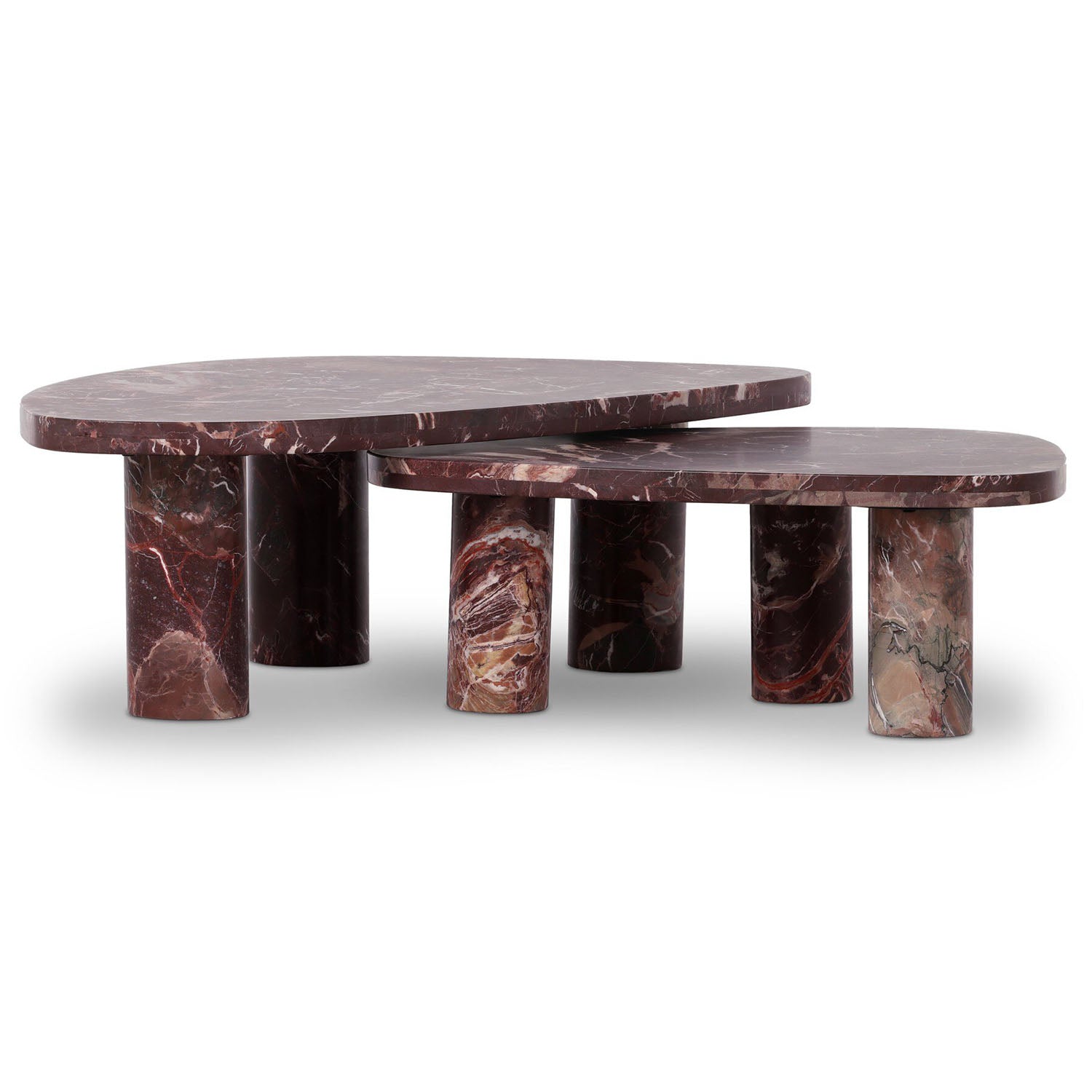 Four Hands Zion Marble Coffee Table Set