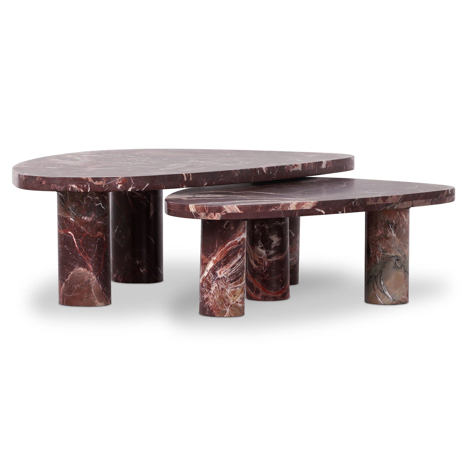 Four Hands Zion Marble Coffee Table Set