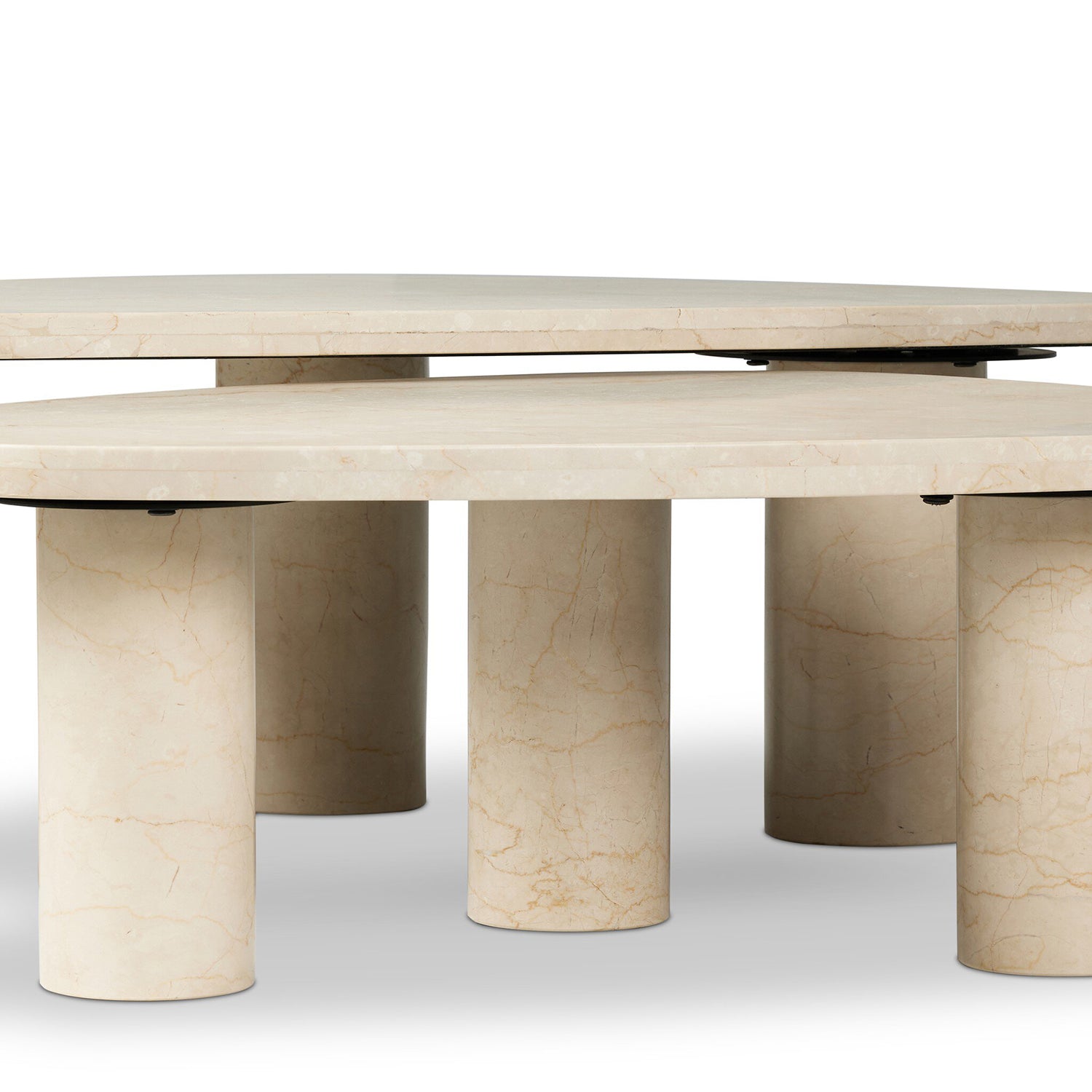 Four Hands Zion Marble Coffee Table Set