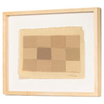 Four Hands Checkered Earth Tones Framed Artwork