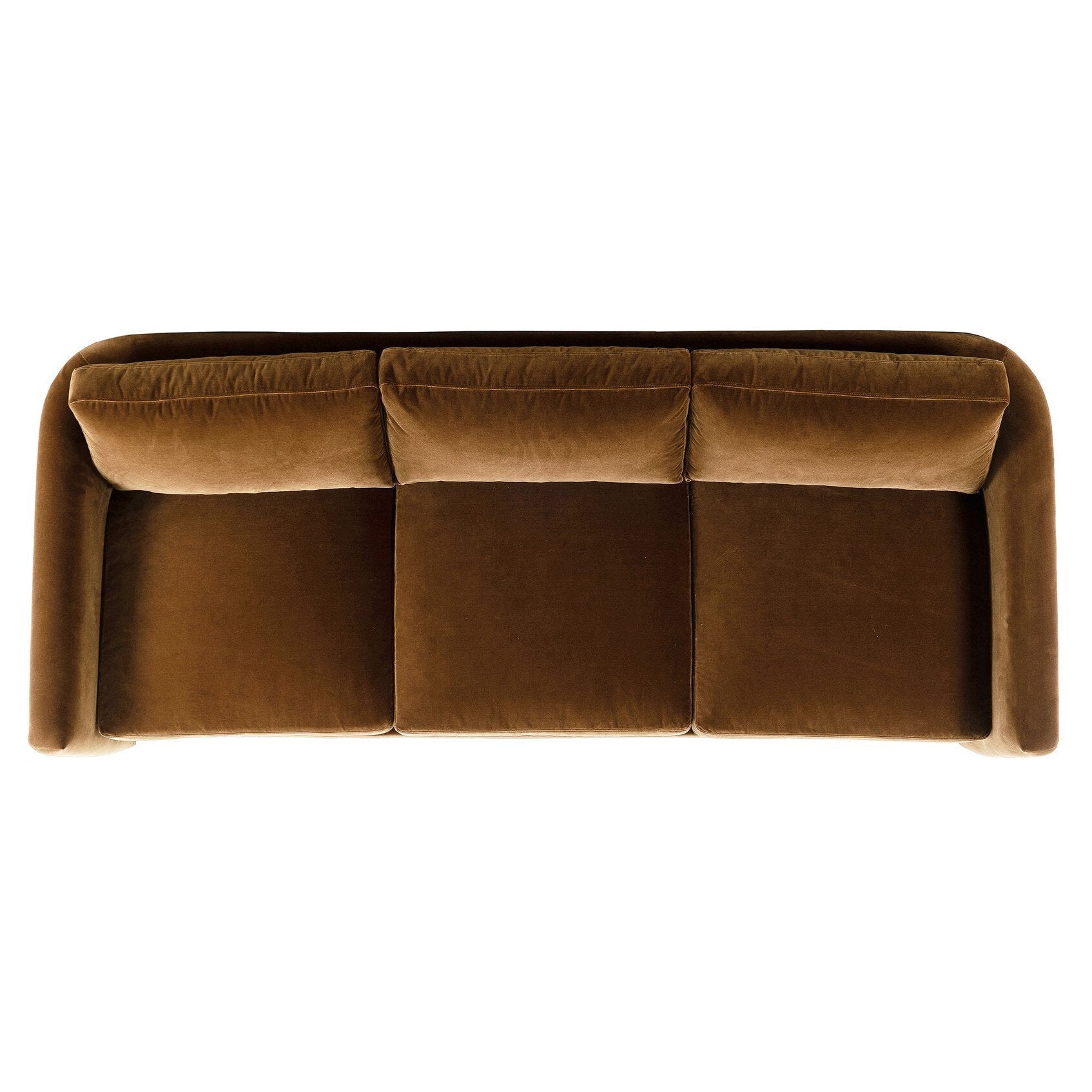 Four Hands Katya Surrey Ochre 97in Sofa - top-down view