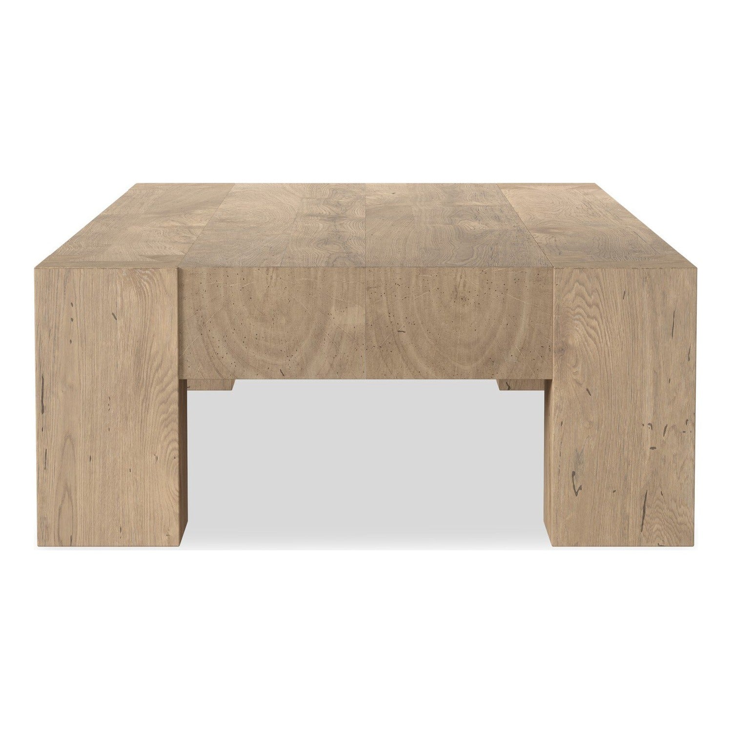 Four Hands Abaso Whitewash Rustic Rectangular Coffee Table
