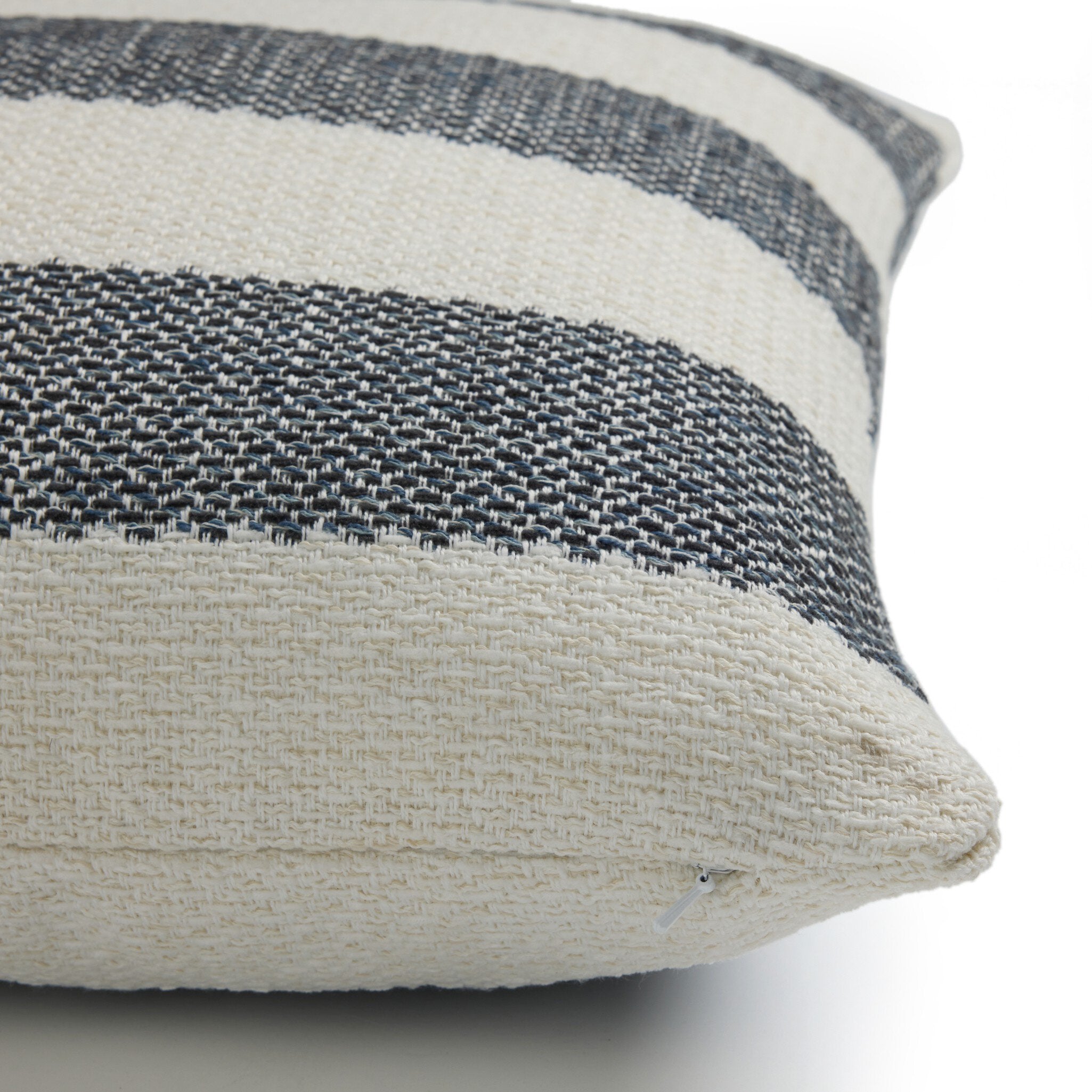 Four Hands Tarbett Stripe Tarbett Navy Outdoor Throw Pillow - detail view 3