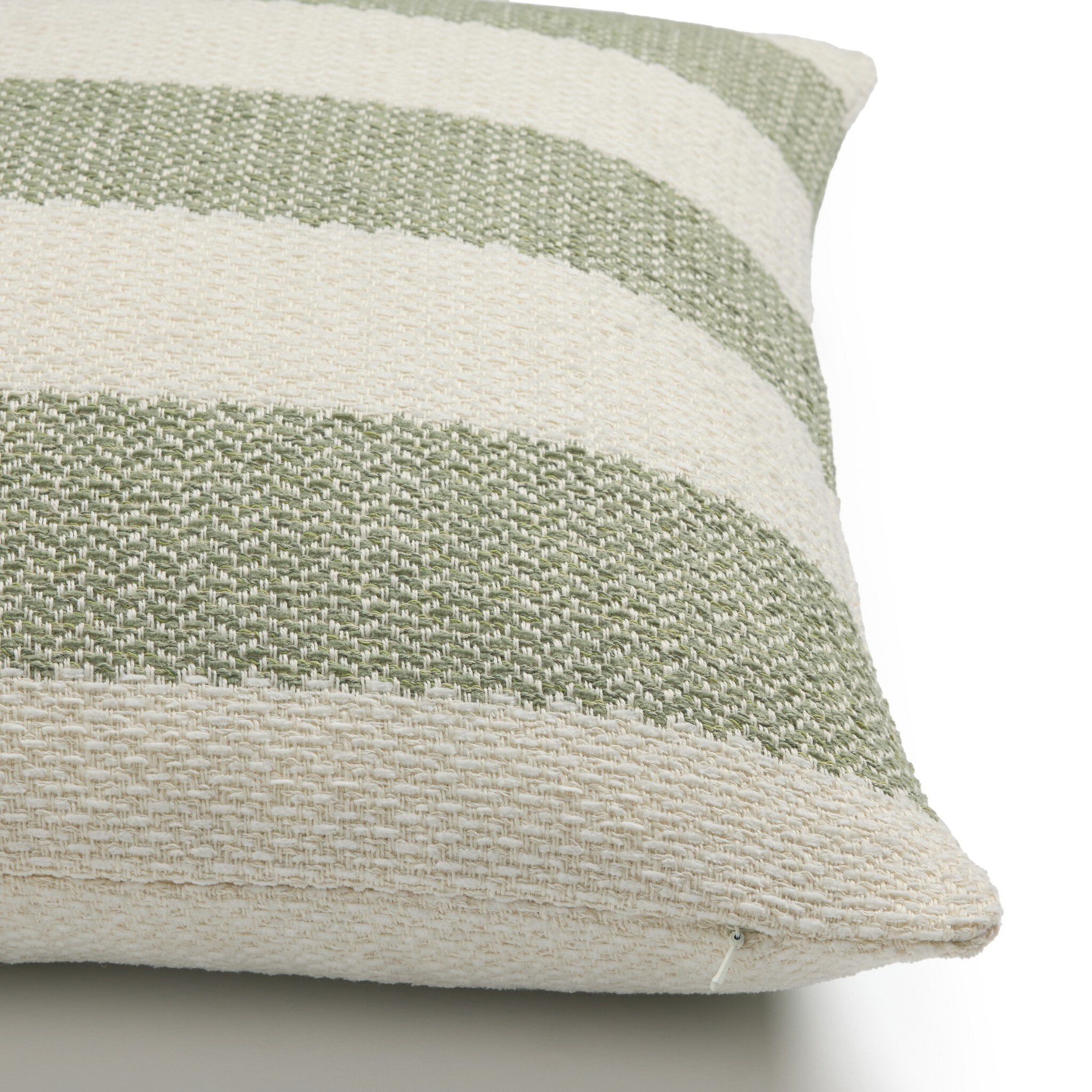 Four Hands Tarbett Stripe Tarbett Sage Outdoor Throw Pillow - detail view 3