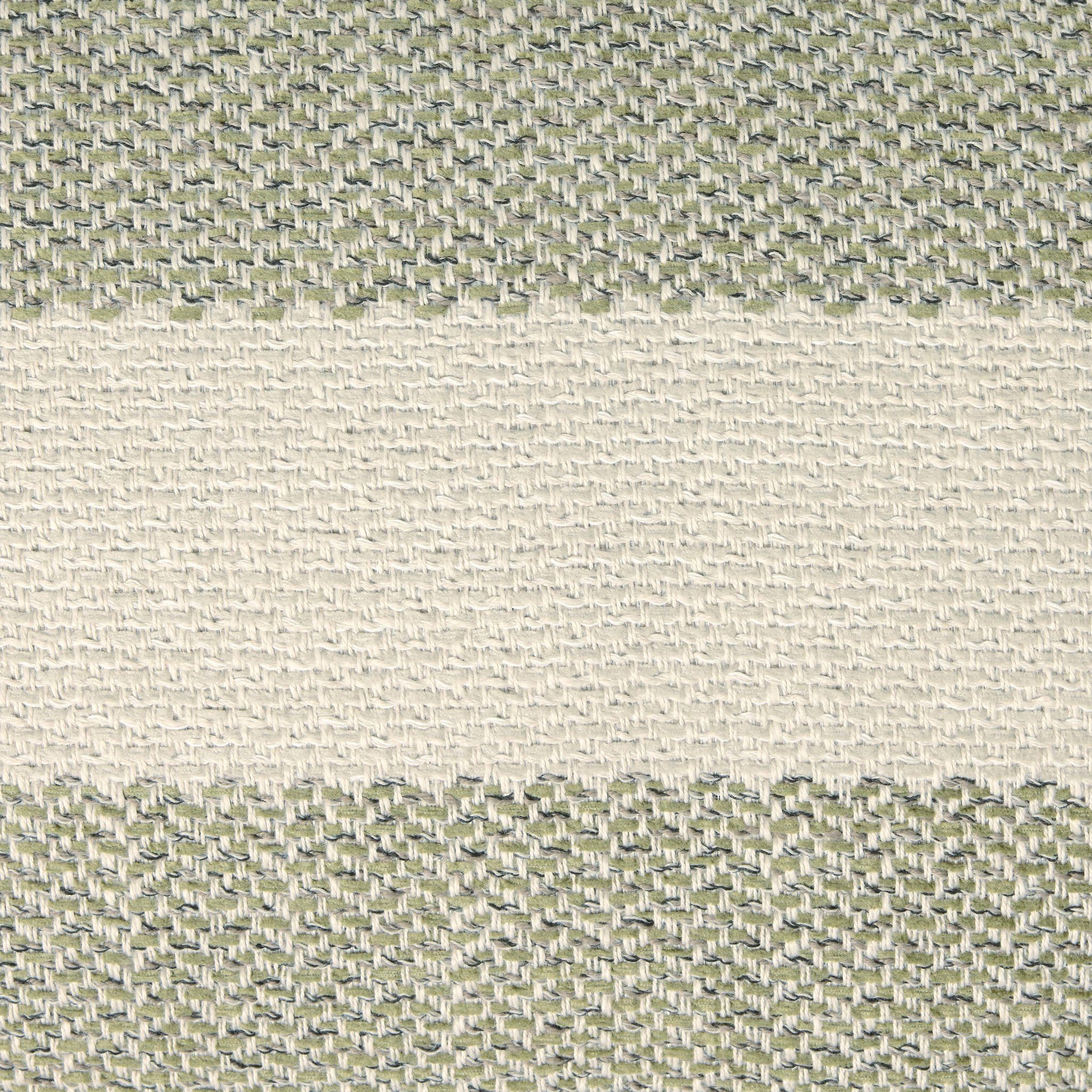 Four Hands Tarbett Stripe Tarbett Sage Outdoor Throw Pillow close-up detail