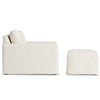 Four Hands Maddox Slipcover Chair with Ottoman