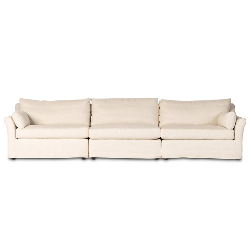 Four Hands Delray 3-Piece Slipcover Sectional Sofa
