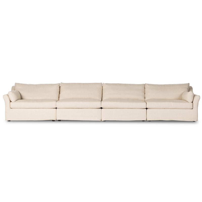 Four Hands Delray 4 Piece Slipcover Sectional Sofa