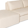 Four Hands Delray 4 Piece Slipcover Sectional with Ottoman