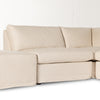 Four Hands Delray 4 Piece Slipcover Sectional with Ottoman
