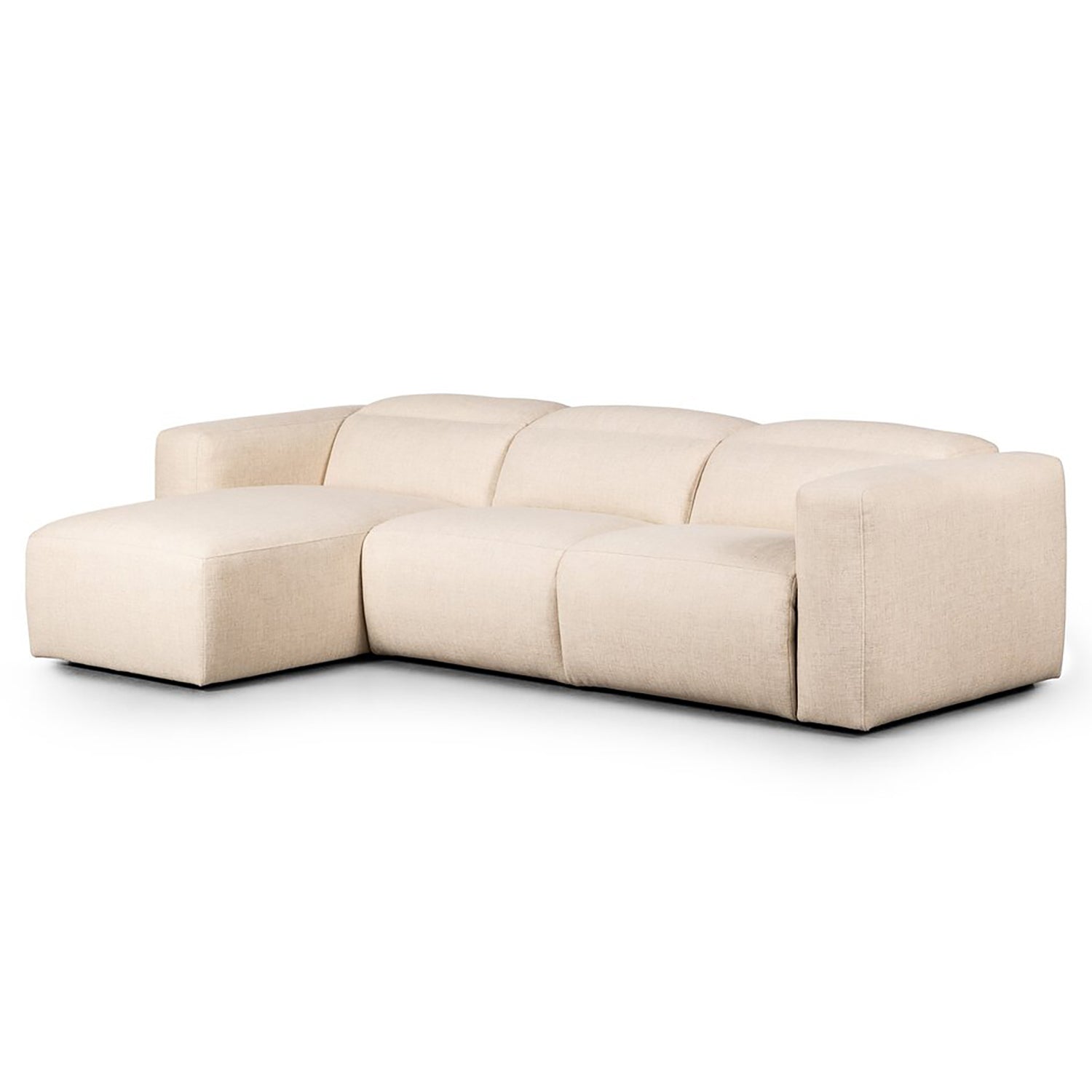 Four Hands Radley Power Recliner 3-Piece Sectional Sofa with Chaise