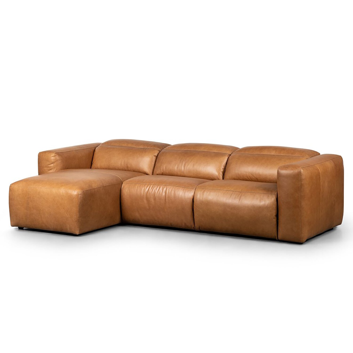 Four Hands Radley Power Recliner 3-Piece Sectional Sofa with Chaise