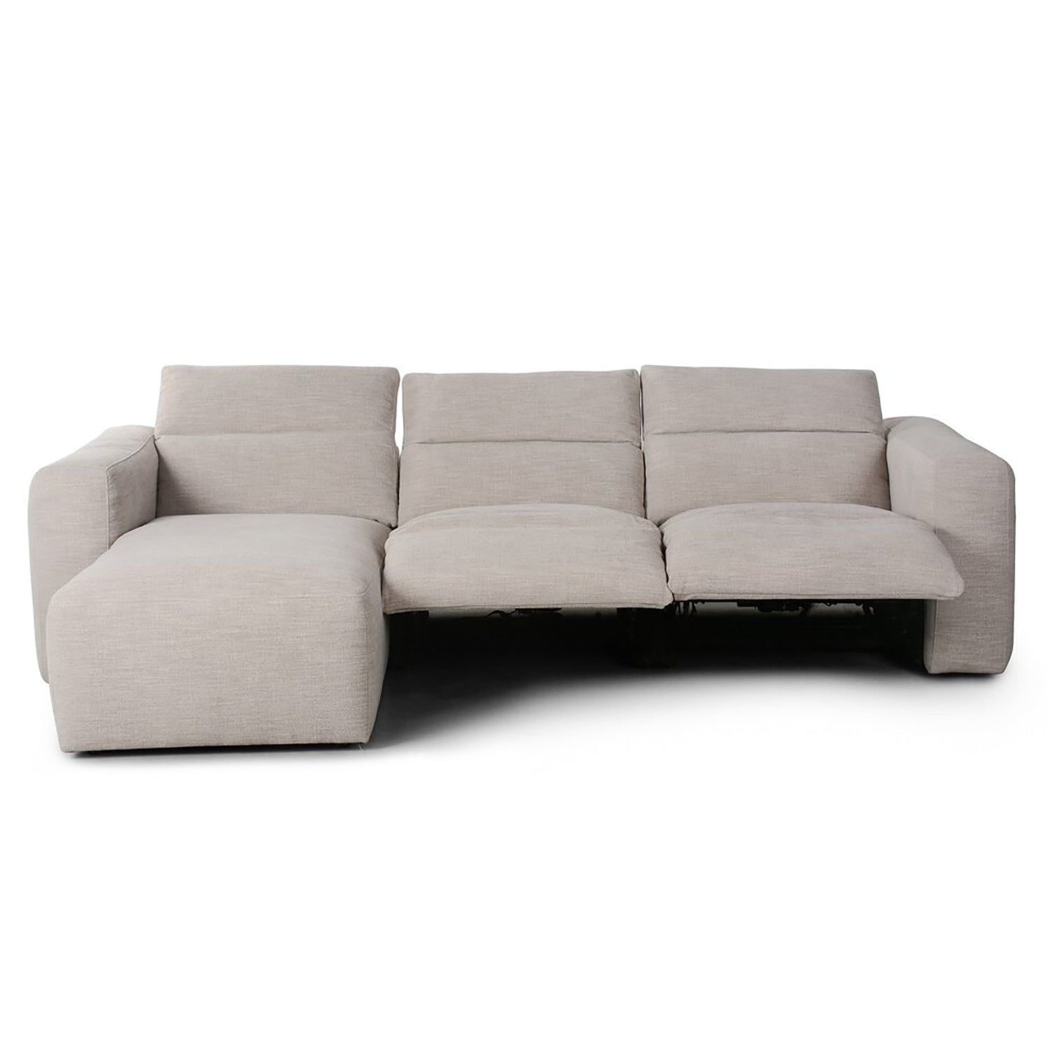 Four Hands Radley Power Recliner 3-Piece Sectional Sofa with Chaise
