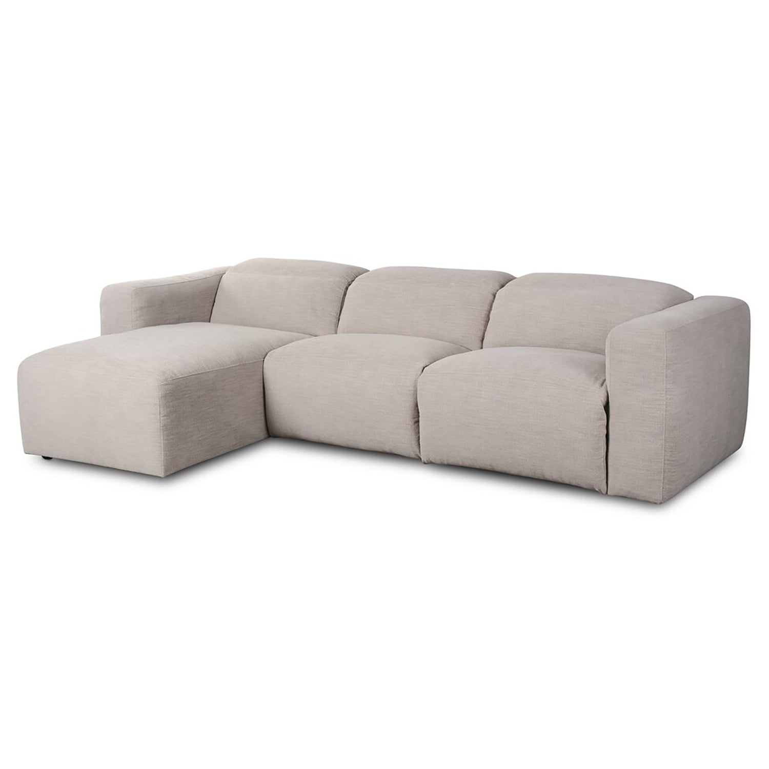 Four Hands Radley Power Recliner 3-Piece Sectional Sofa with Chaise