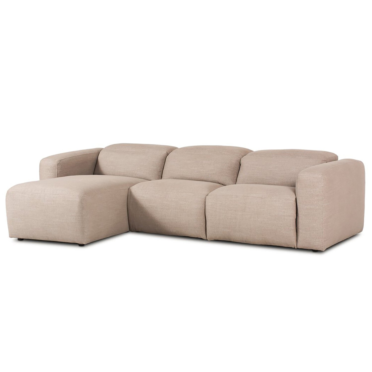 Four Hands Radley Power Recliner 3-Piece Sectional Sofa with Chaise