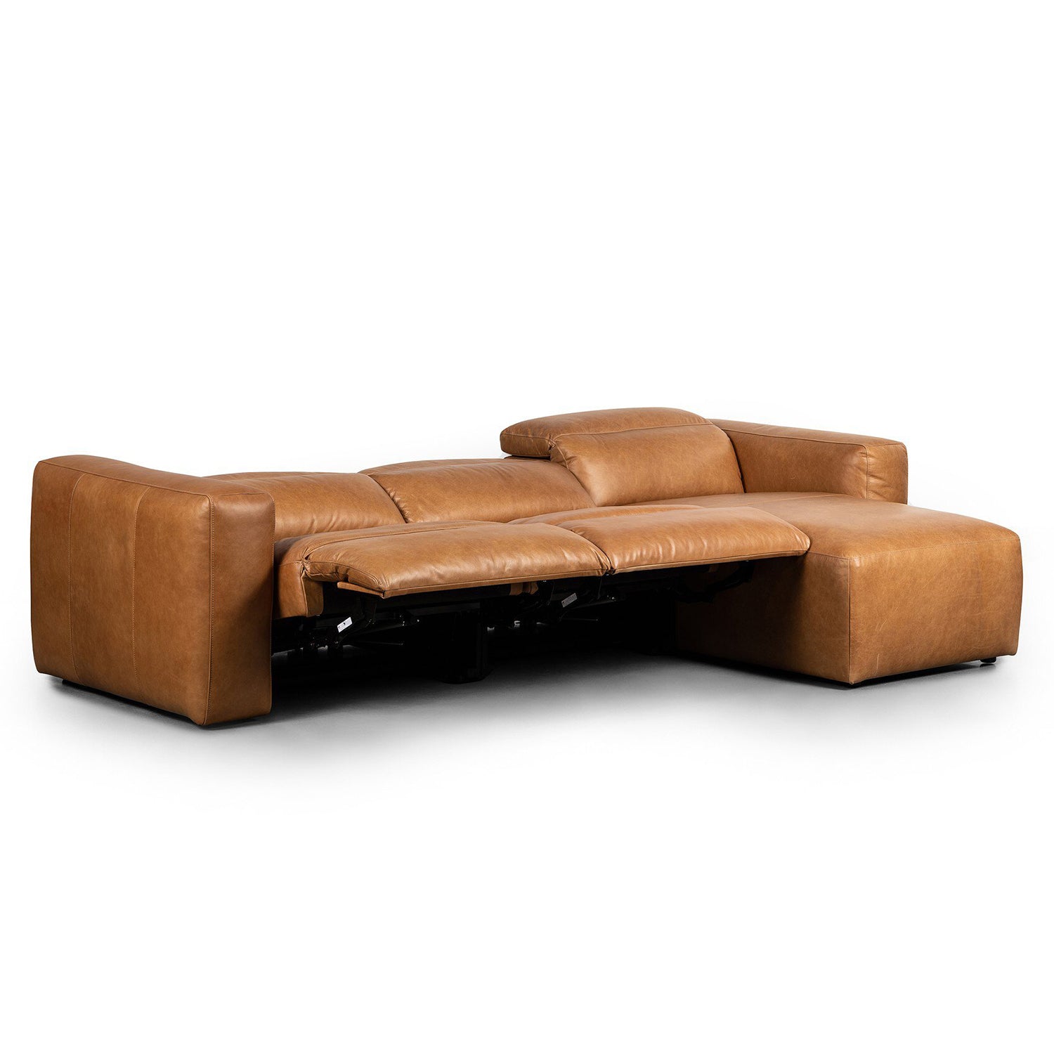 Four Hands Radley Power Recliner 3-Piece Sectional Sofa with Chaise