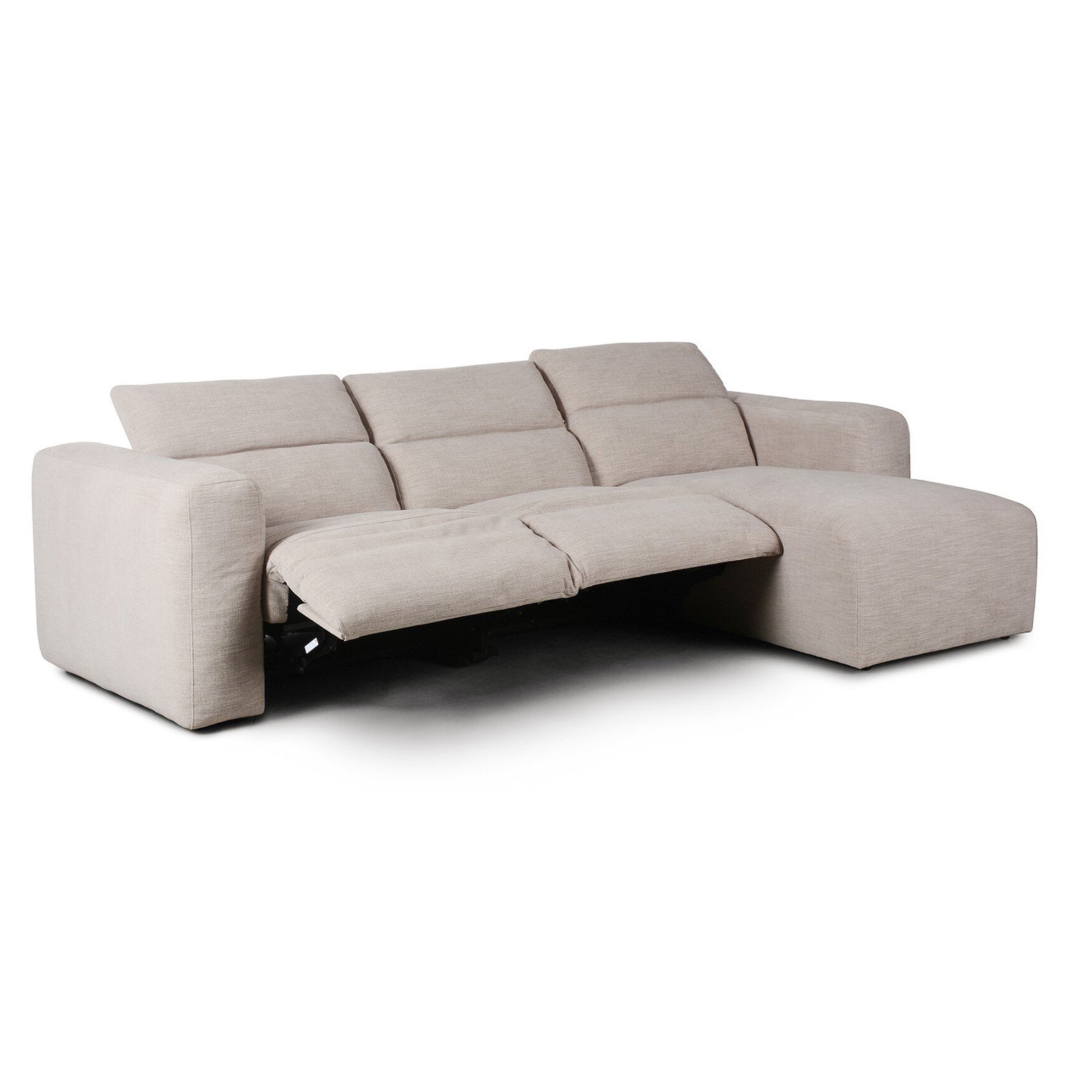 Four Hands Radley Power Recliner 3-Piece Sectional Sofa with Chaise