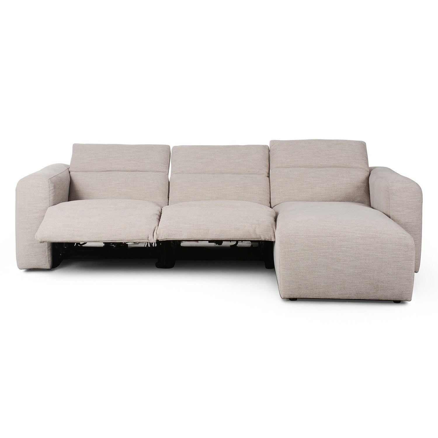 Four Hands Radley Power Recliner 3-Piece Sectional Sofa with Chaise