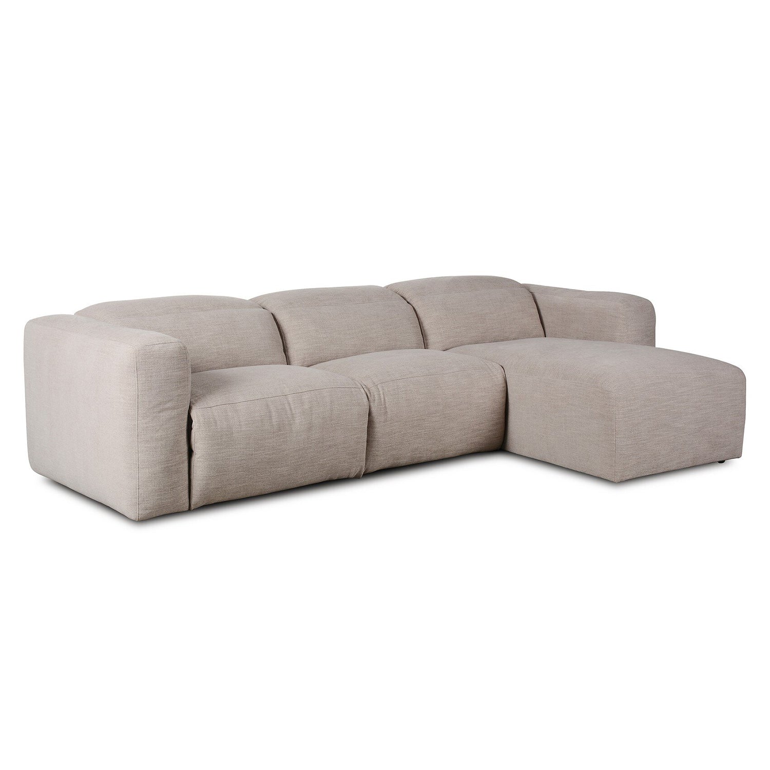 Four Hands Radley Power Recliner 3-Piece Sectional Sofa with Chaise