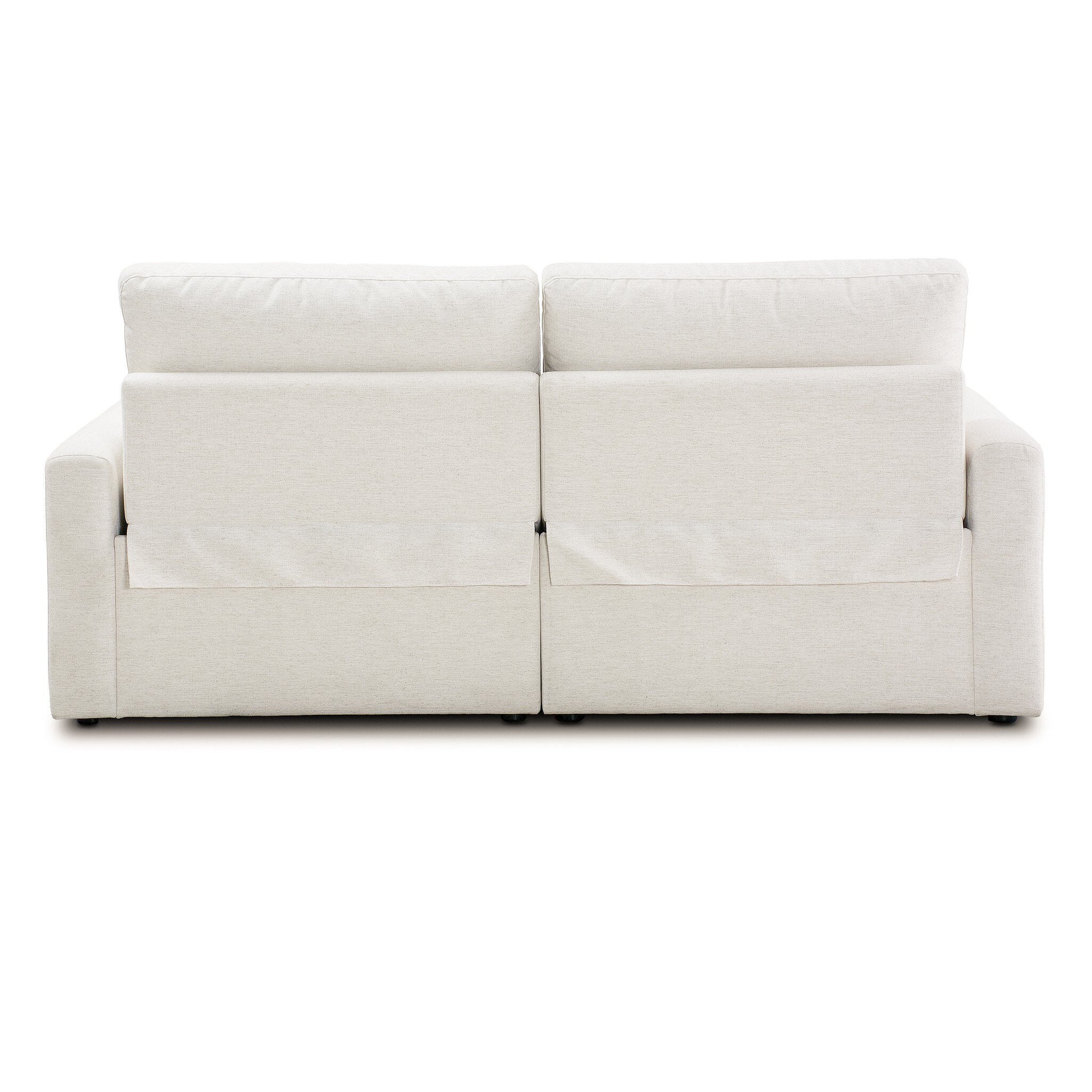 Four Hands Tillery Crypton Nomad Snow Power Recliner 2 Piece Sectional Sofa back view