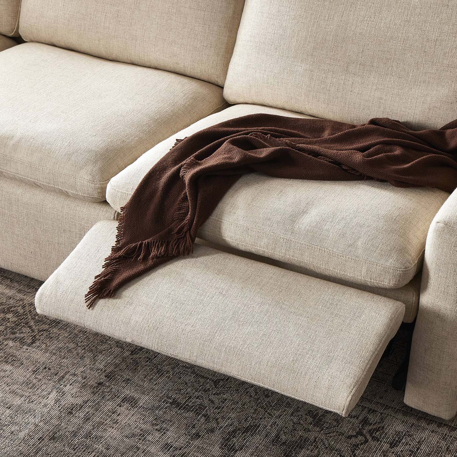 Four Hands Tillery Power Recliner 3 Piece Sectional Sofa