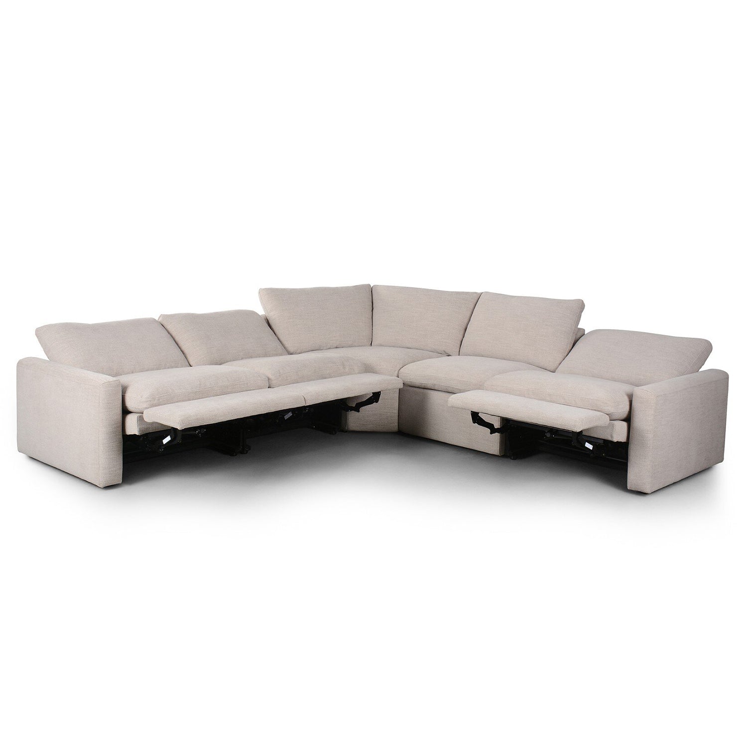 Four Hands Tillery Power Recliner 5-Piece Sectional Sofa