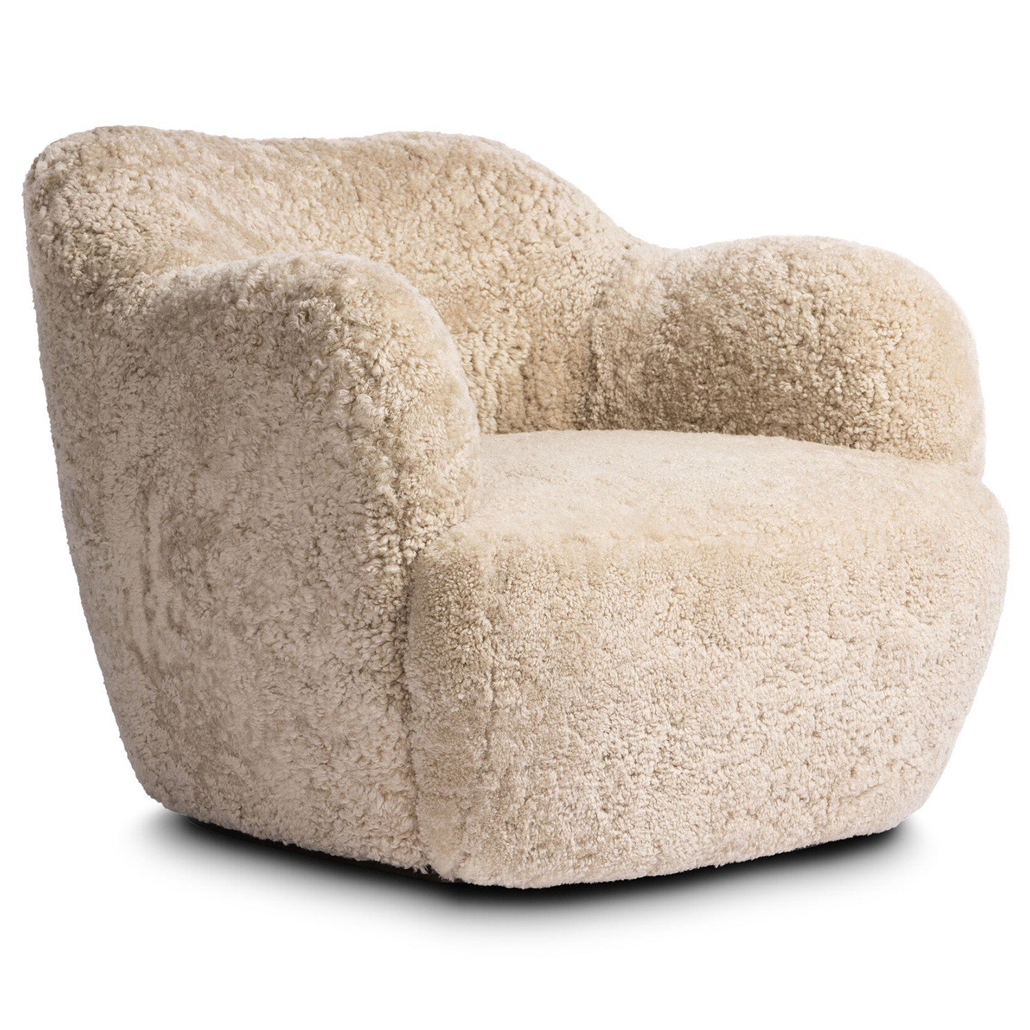 Four Hands Julius Shearling Swivel Chair