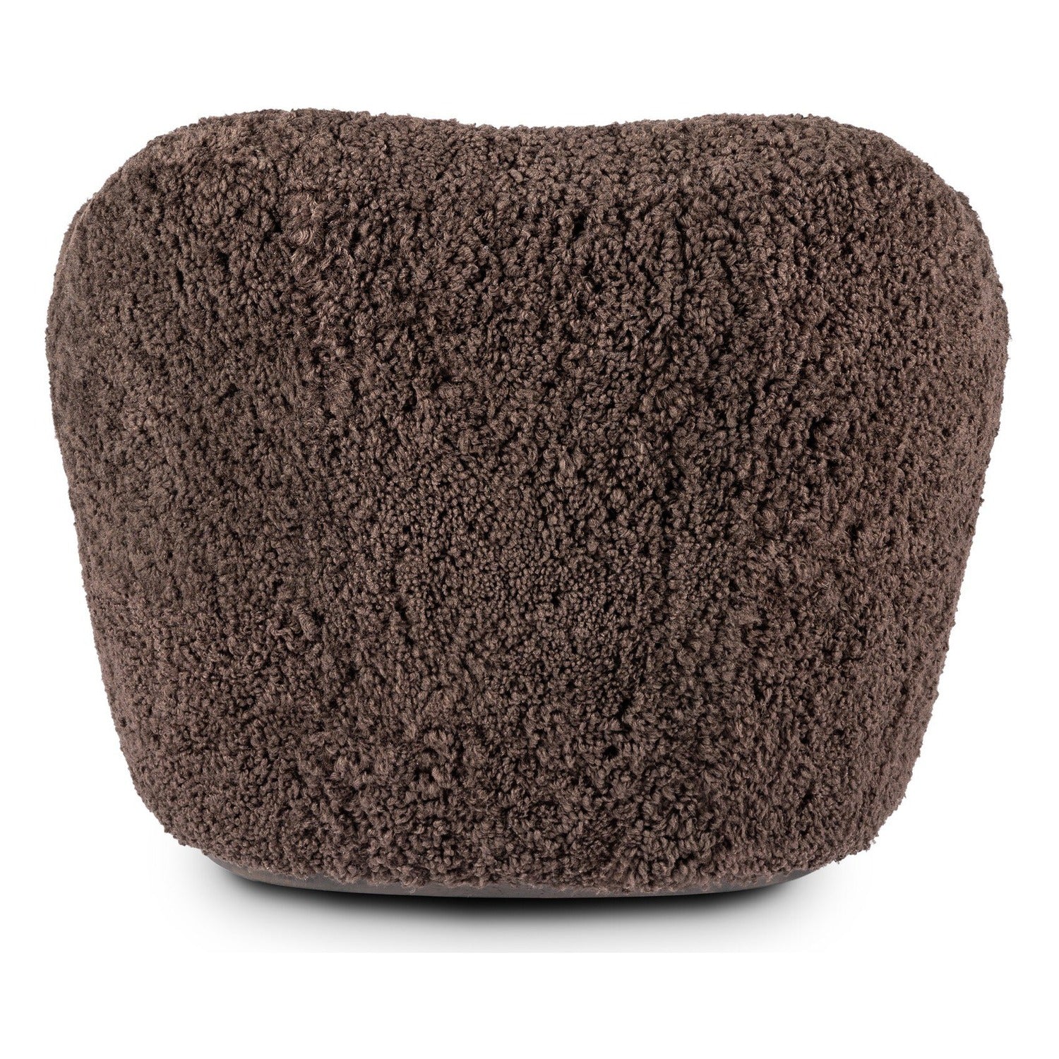Four Hands Julius Cocoa Shearling Swivel Chair