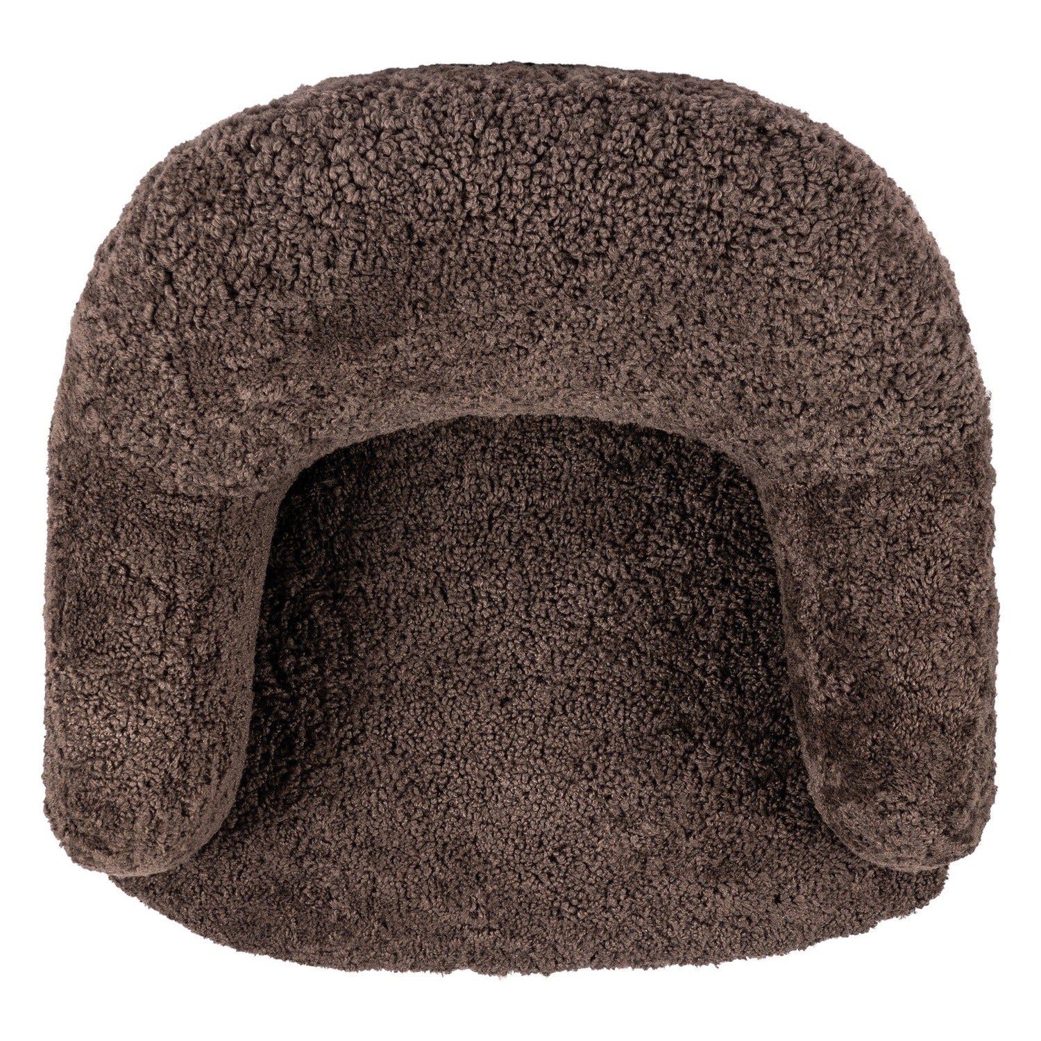 Four Hands Julius Cocoa Shearling Swivel Chair