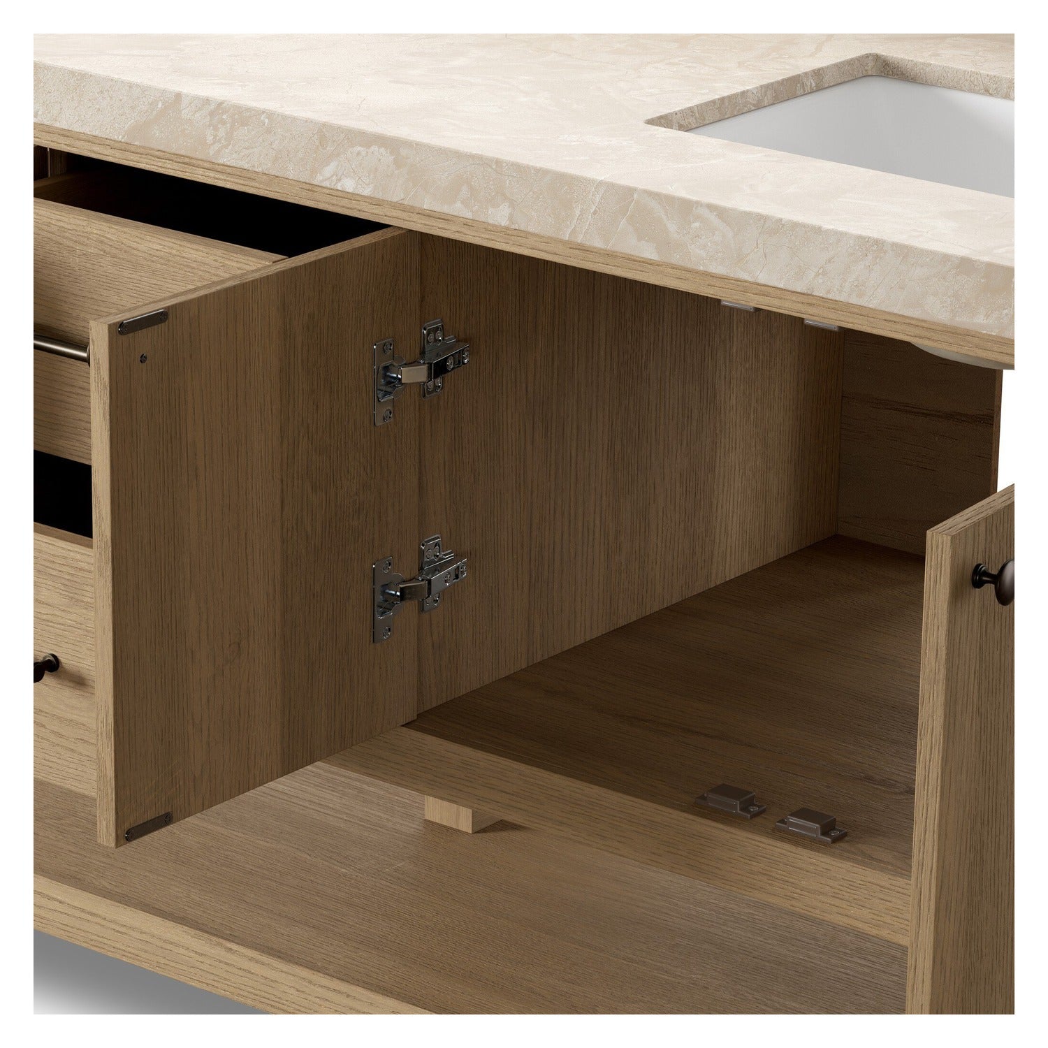 Four Hands Anthem Satin Light Wash Oak Double Vanity