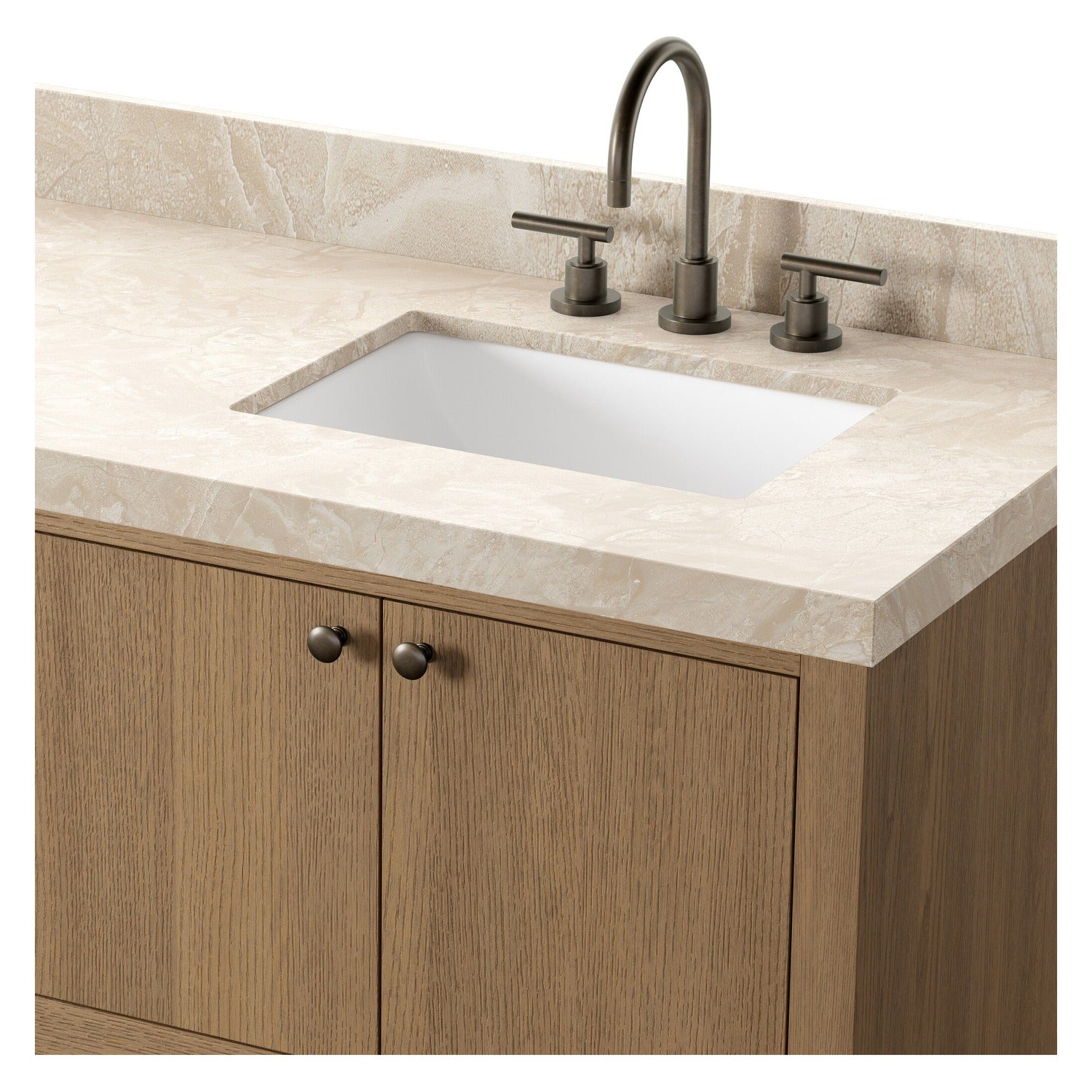 Four Hands Anthem Satin Light Wash Oak Double Vanity