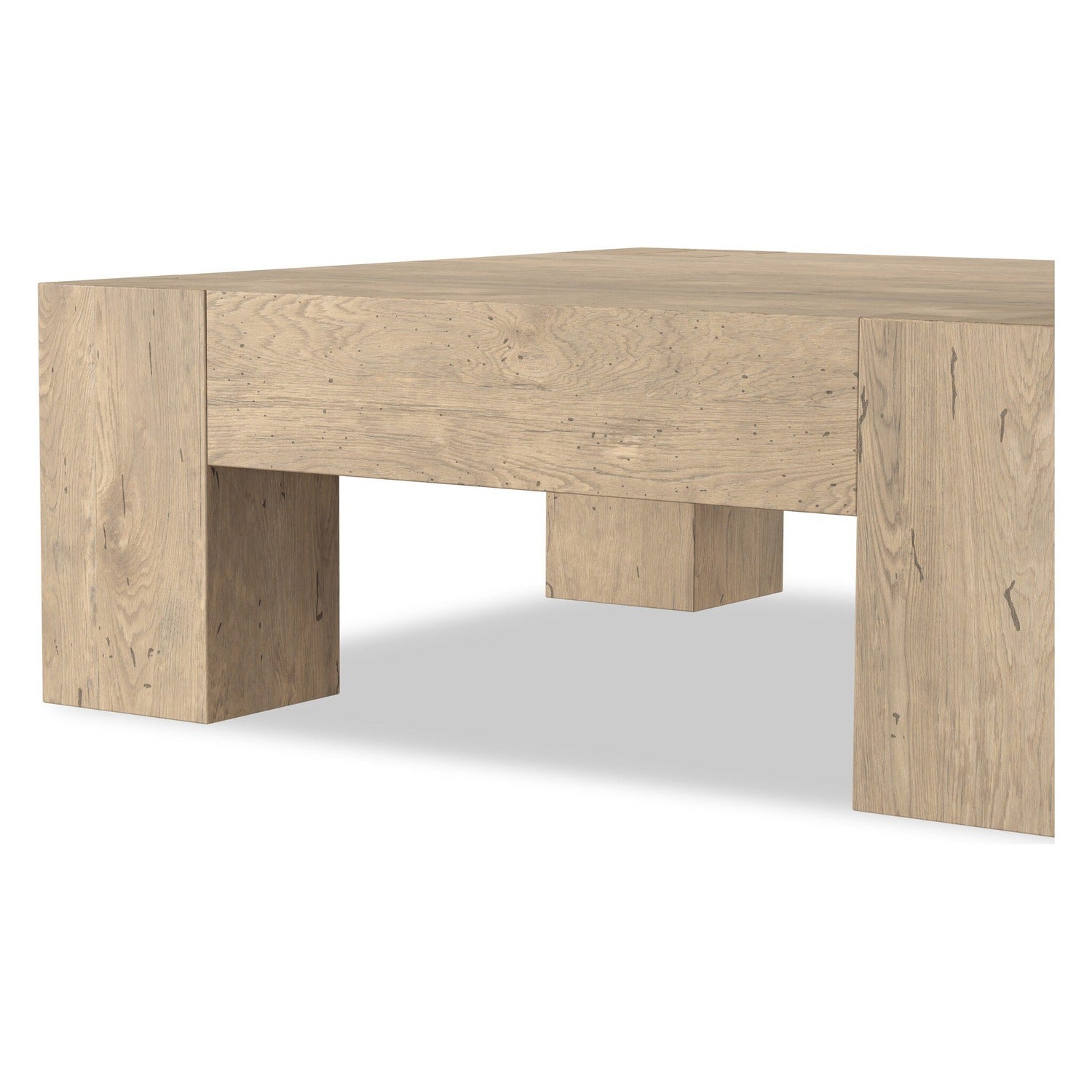 Four Hands Abaso Whitewash Rustic Coffee Table