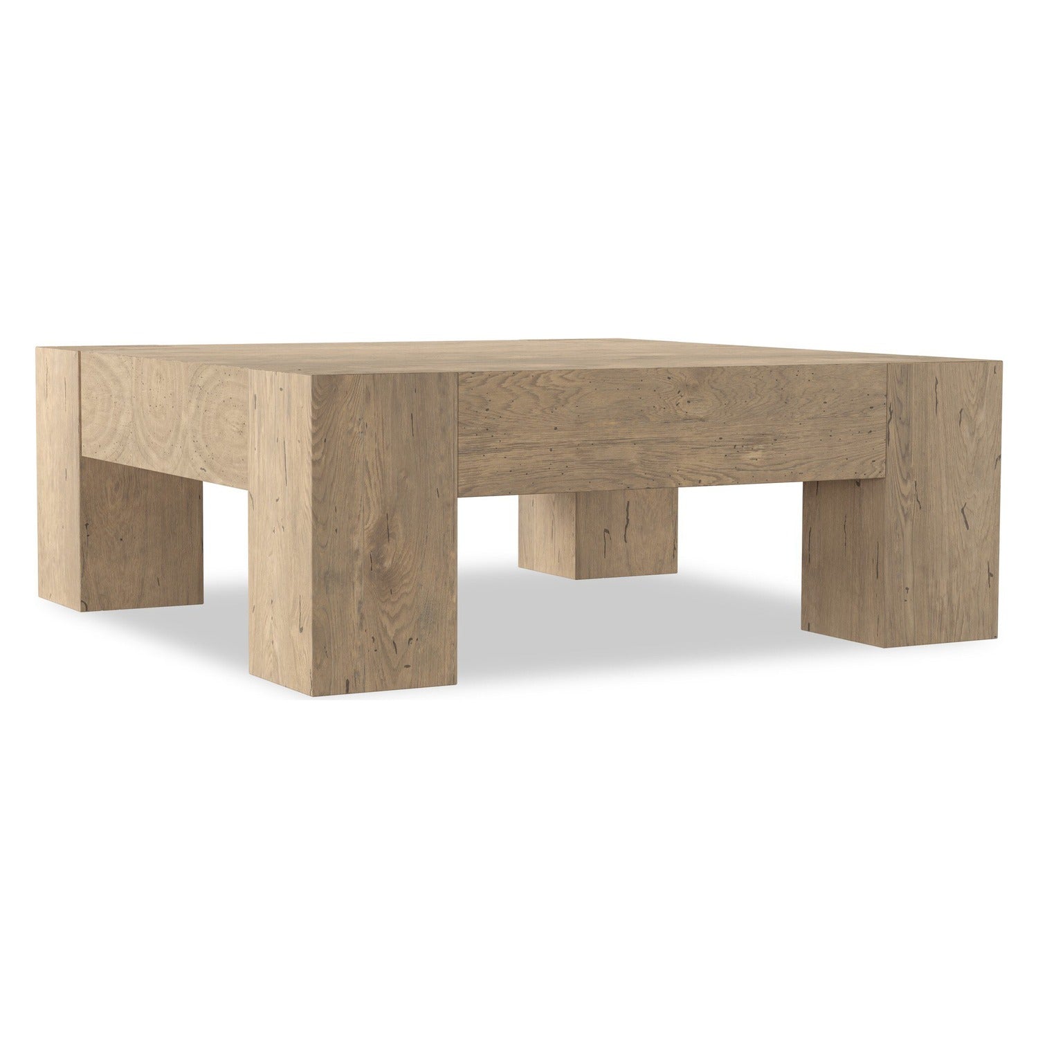 Four Hands Abaso Whitewash Rustic Coffee Table