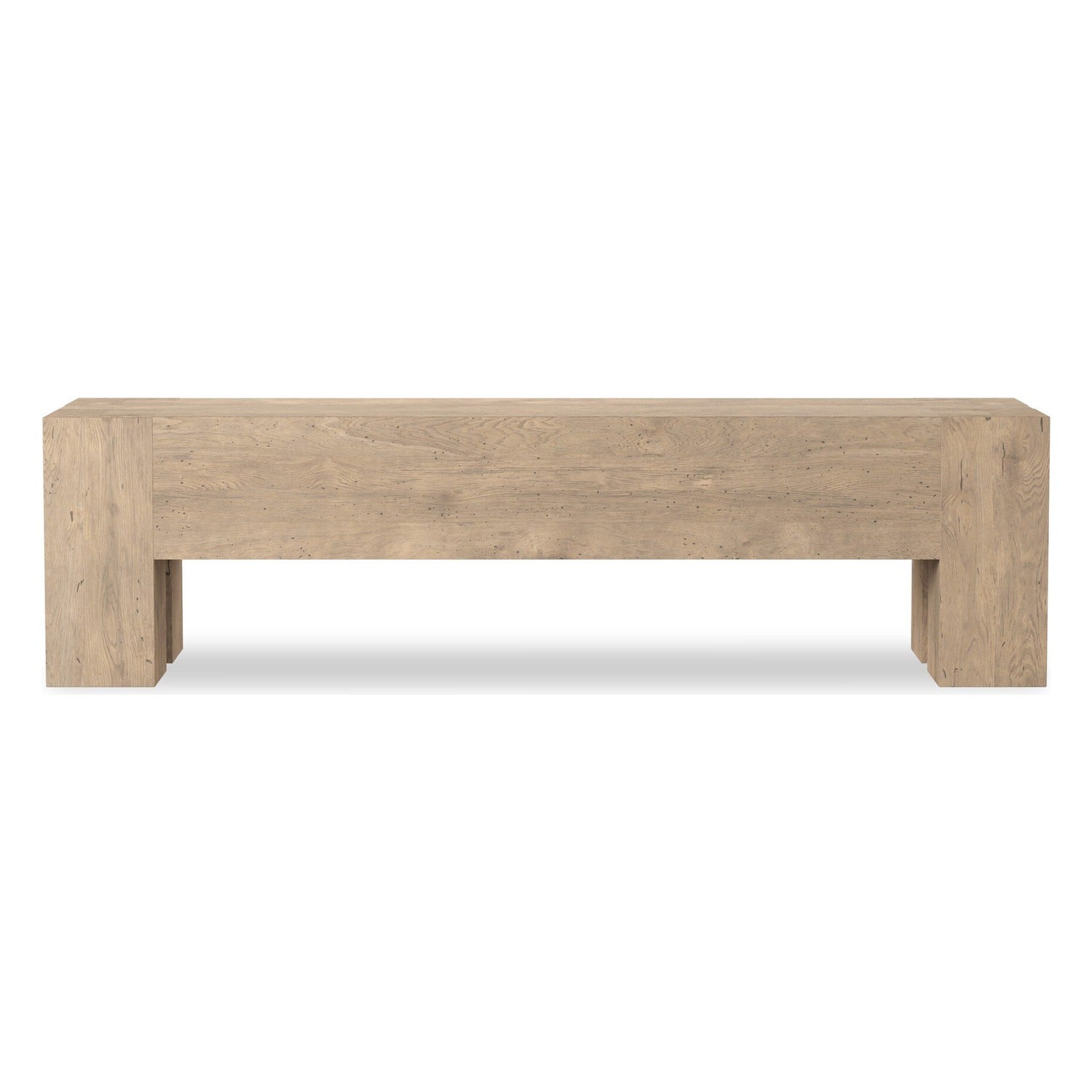 Four Hands Abaso Whitewash Rustic Accent Bench