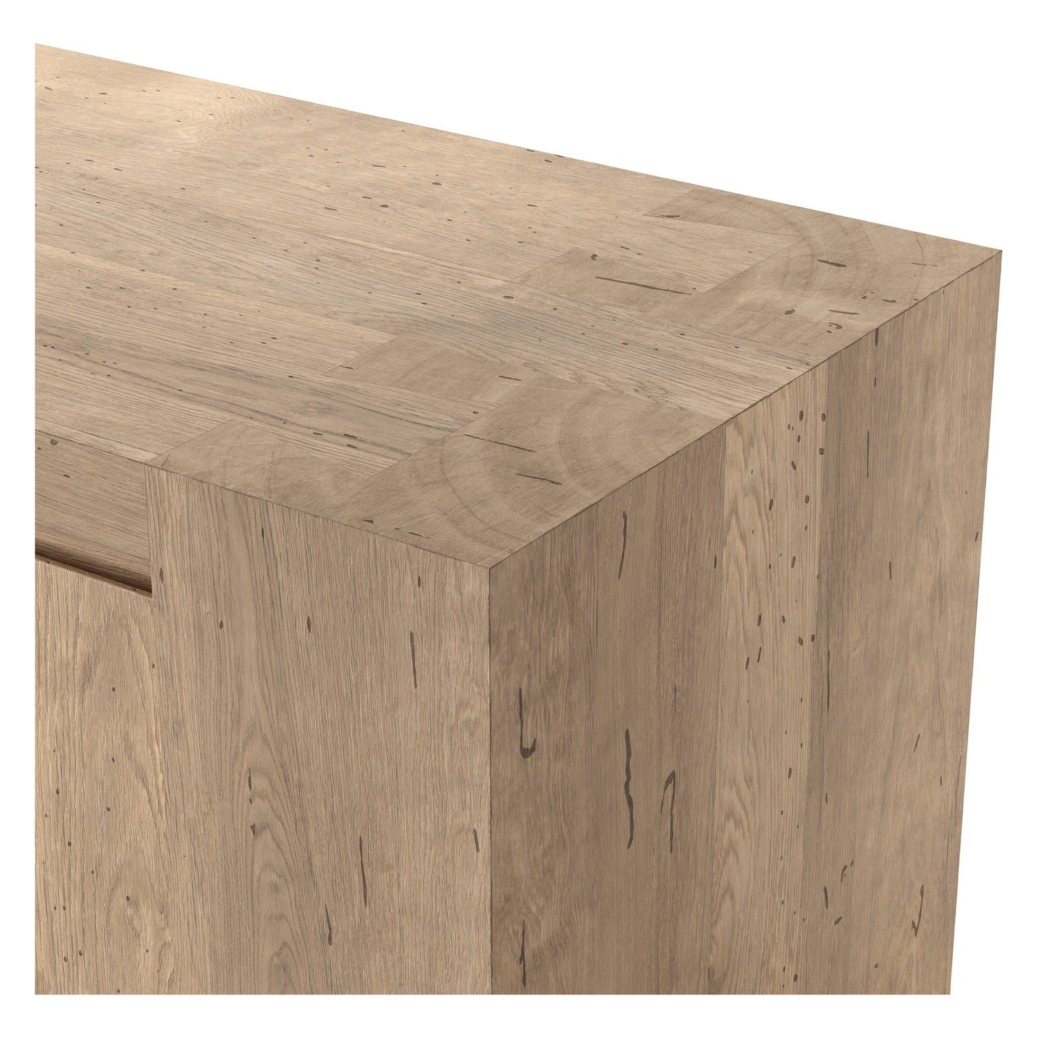 Four Hands Abaso Whitewash Rustic Media Console