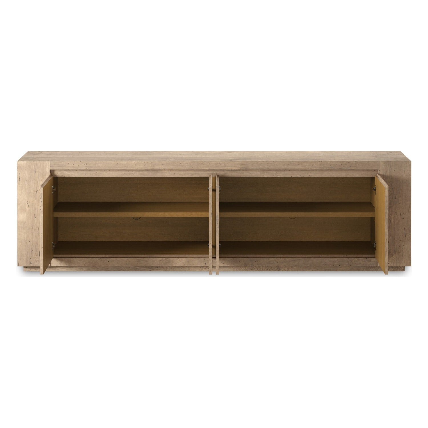 Four Hands Abaso Whitewash Rustic Media Console